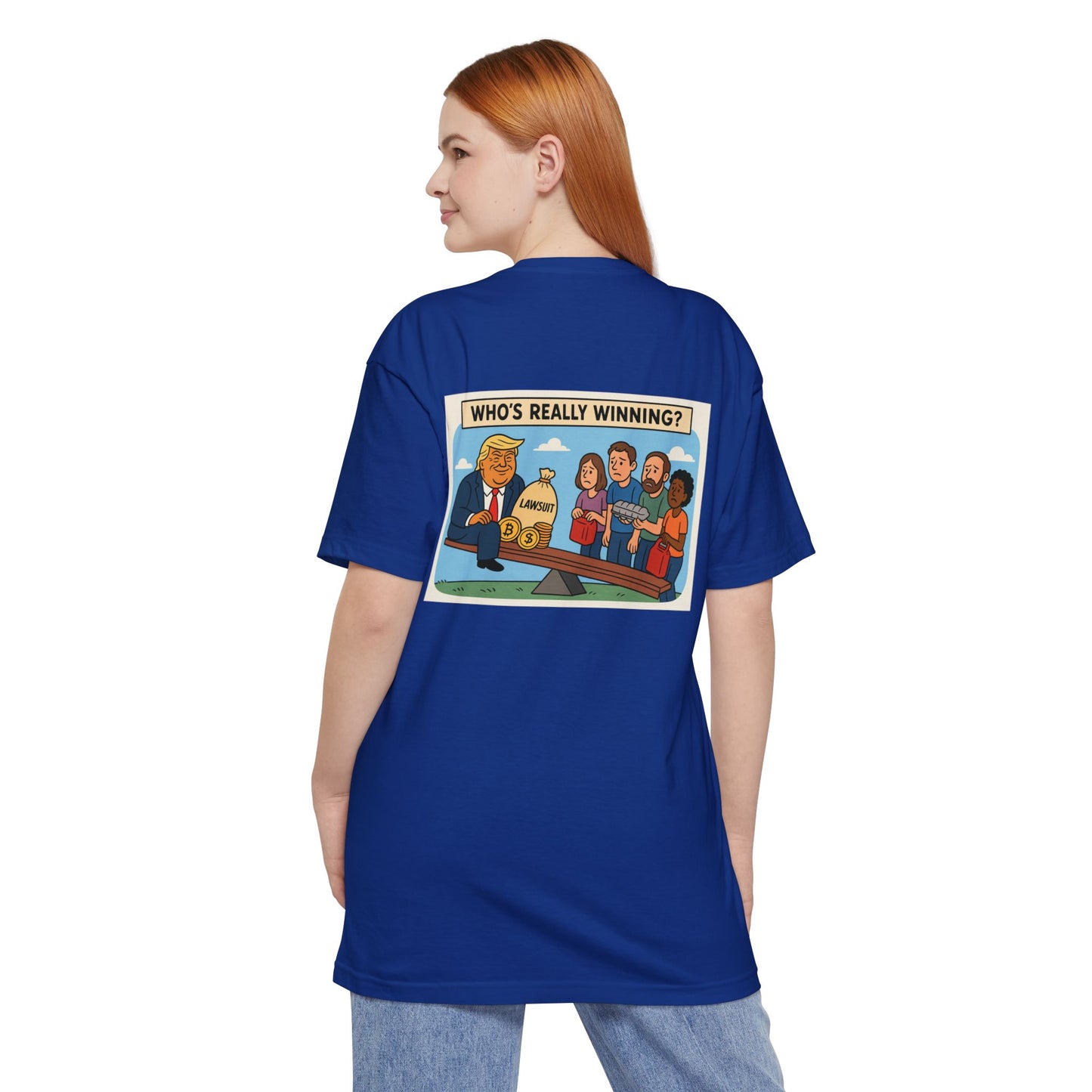 Funny Political T-Shirt, Who's Really Winning Graphic Tee, Unisex Humor Apparel, Gift for Politics Lovers, Casual Weekend Wear