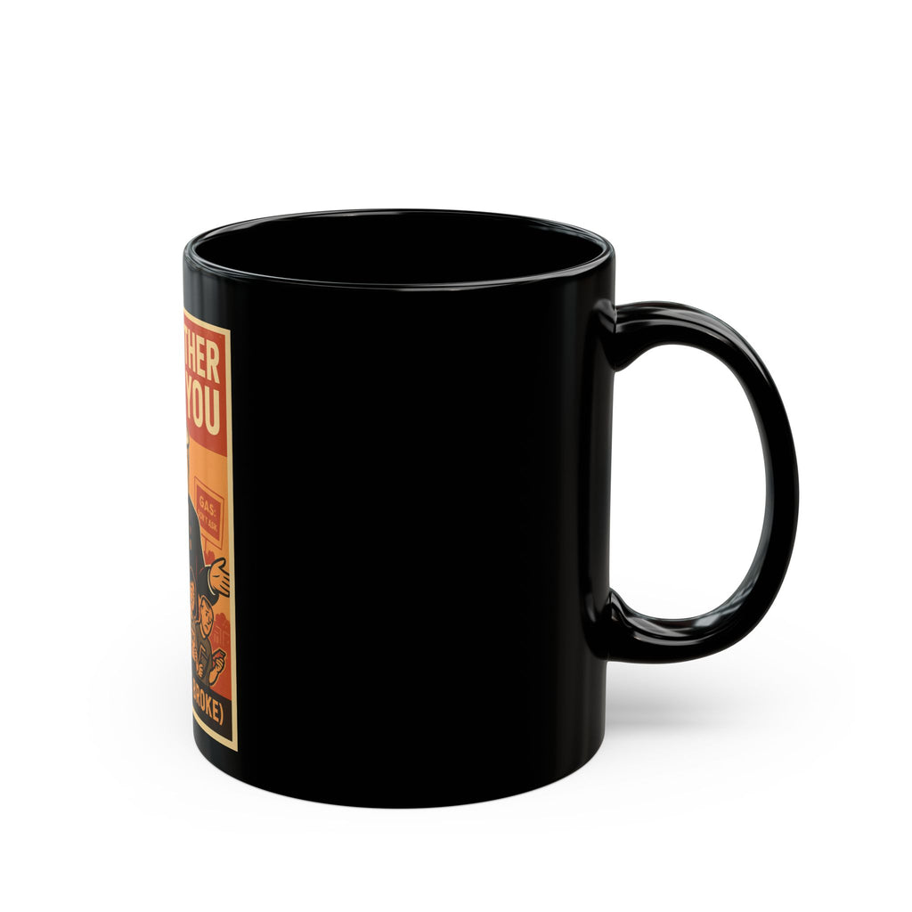 Black Mug with Big Brother Design | Quirky Funny Coffee Mug, Gift for Politically Minded, Great for Offices, Home and Gifts