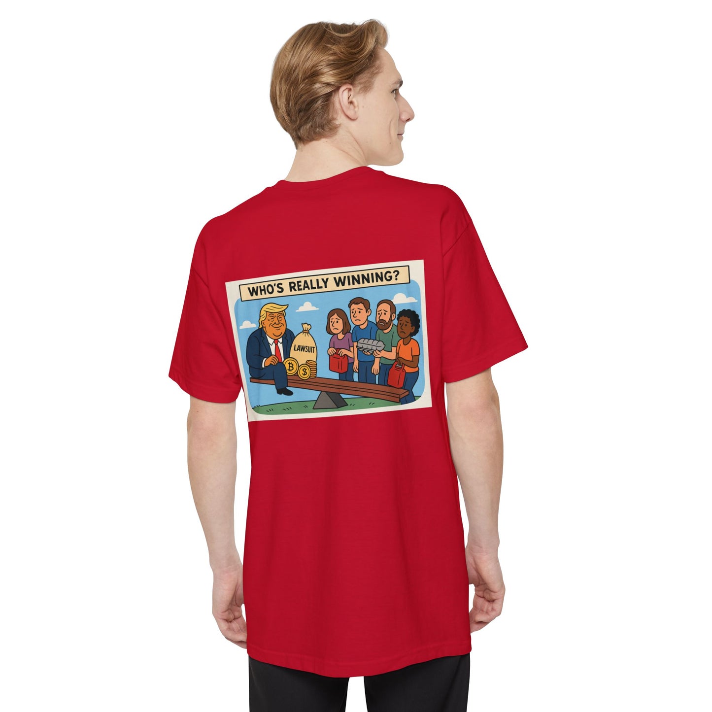 Funny Political T-Shirt, Who's Really Winning Graphic Tee, Unisex Humor Apparel, Gift for Politics Lovers, Casual Weekend Wear