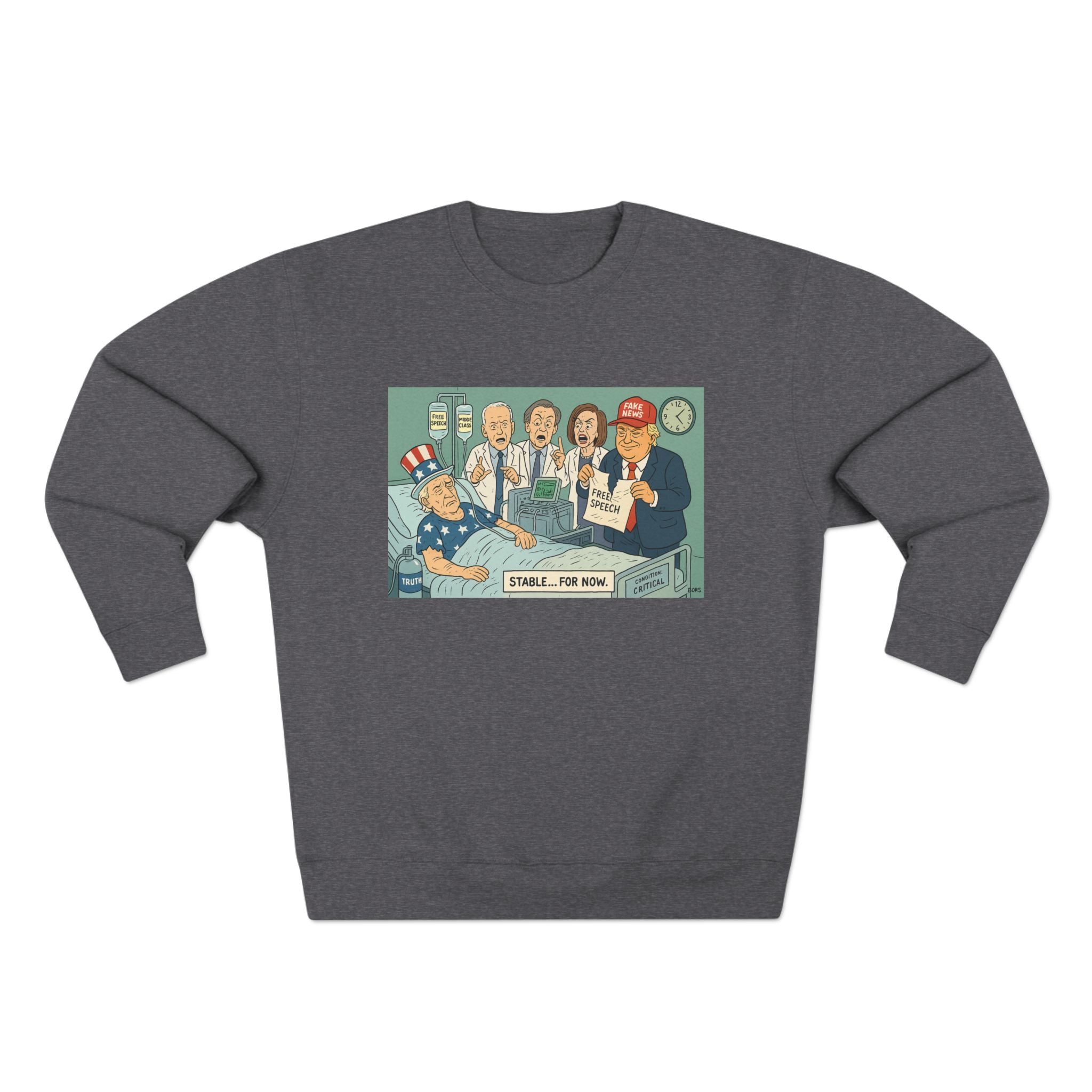 Vintage Humor Crewneck Sweatshirt | Funny Gift for Dads, Graphic Sweater for Family Gatherings, Casual Wear, Birthday Present