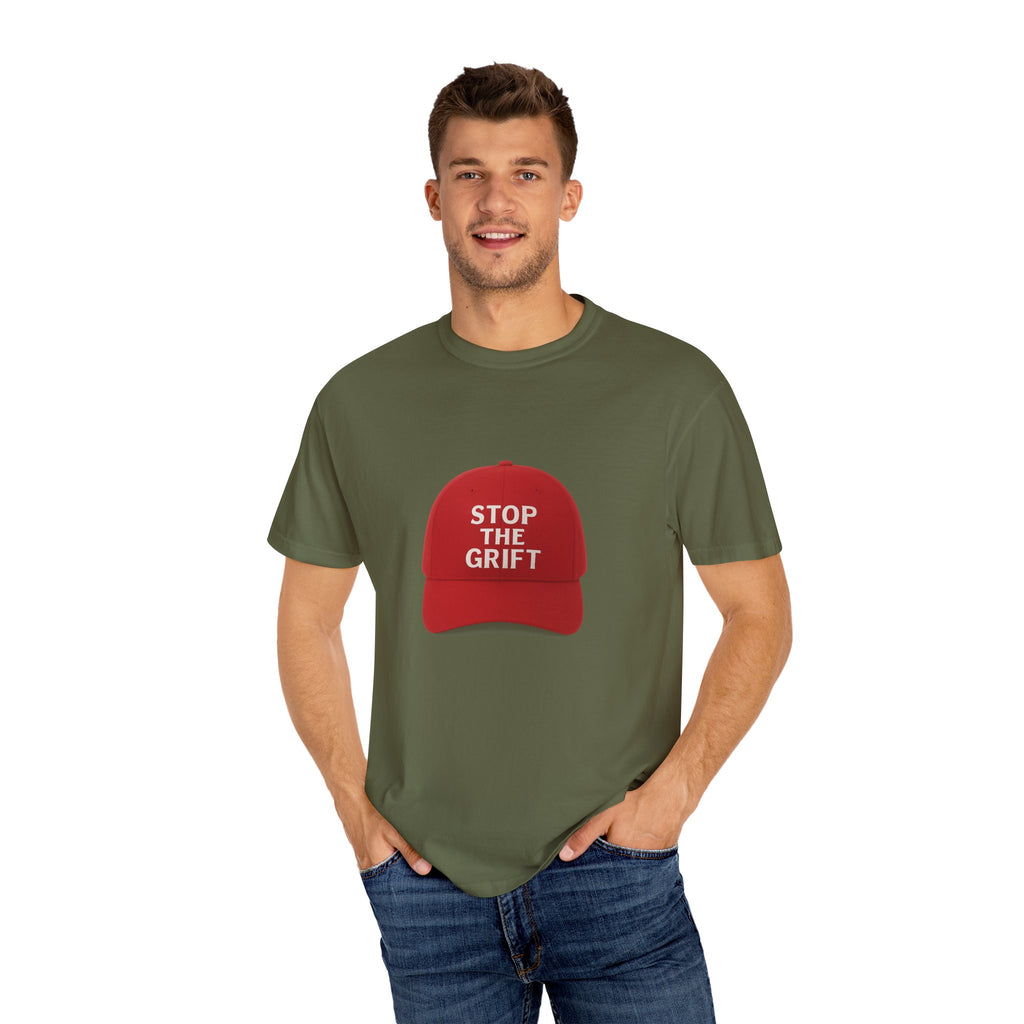 Unisex Garment-Dyed T-shirt with 'STOP THE GRIFT' Design, Casual Tee, Thought-Provoking Shirt, Gift for Activists, Statement Apparel, [...]