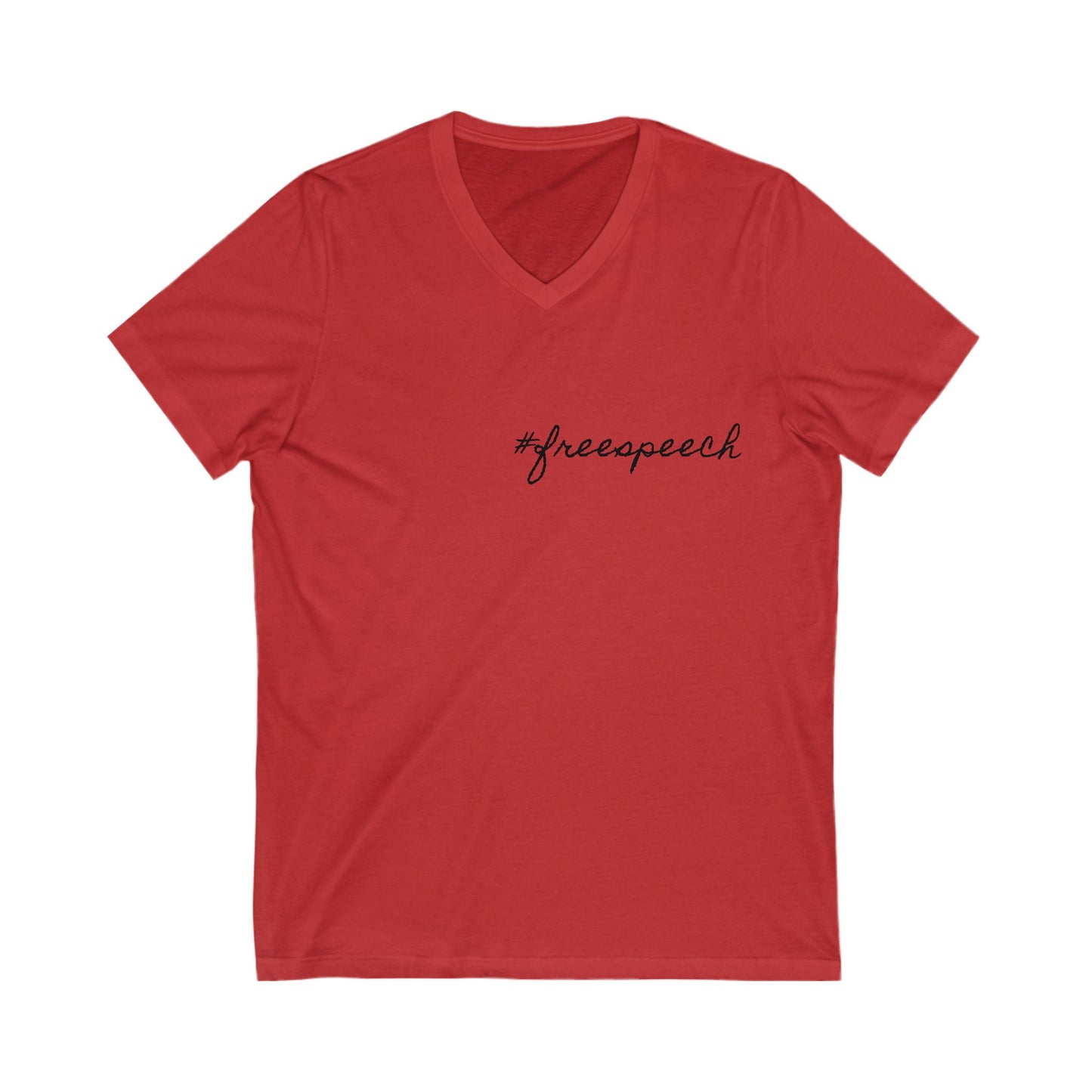 Unisex Jersey Short Sleeve V-Neck Tee
