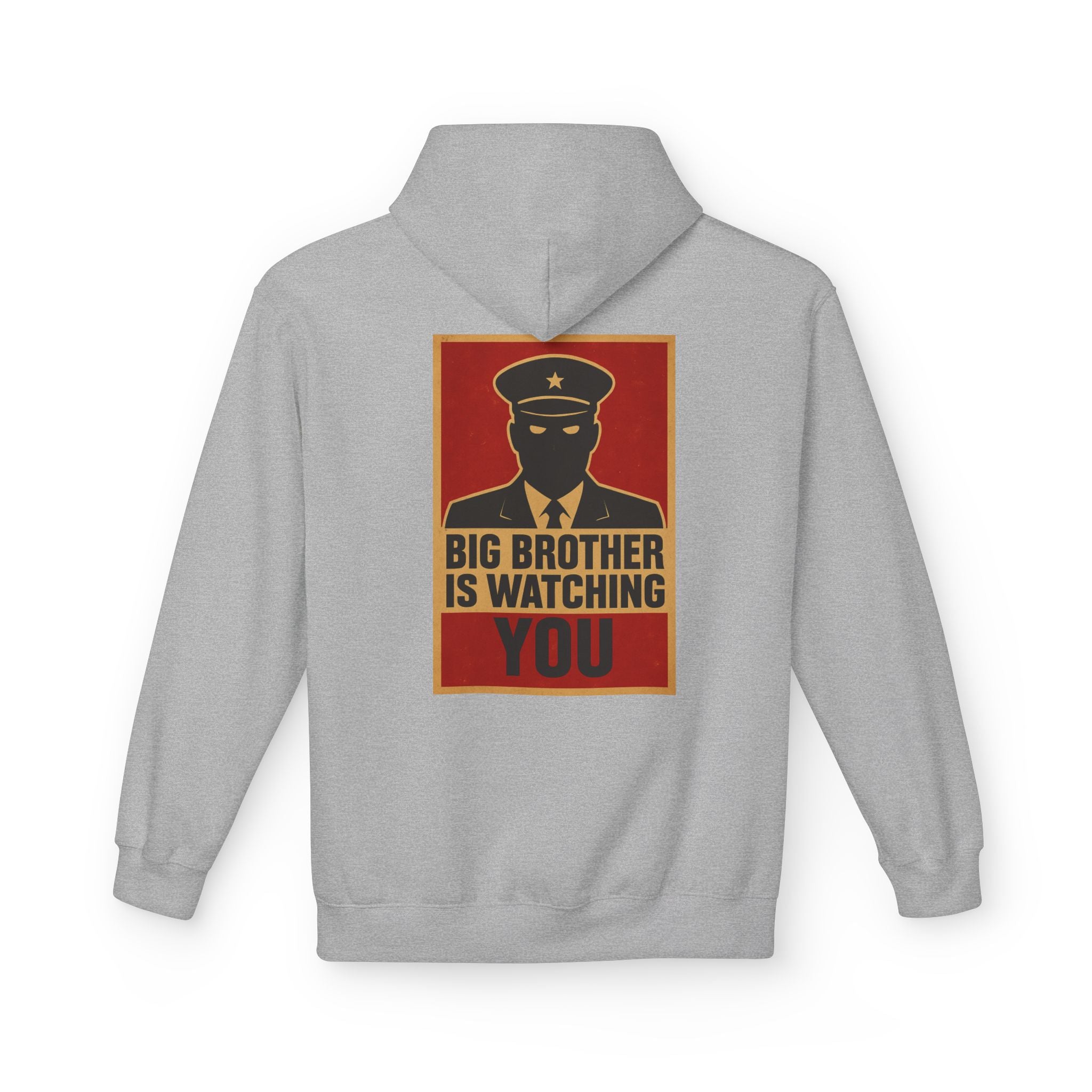 Big Brother Is Watching You Hoodie - Unisex Fleece Sweatshirt, Cozy Gift for Fans of Dystopian Literature, Statement Apparel