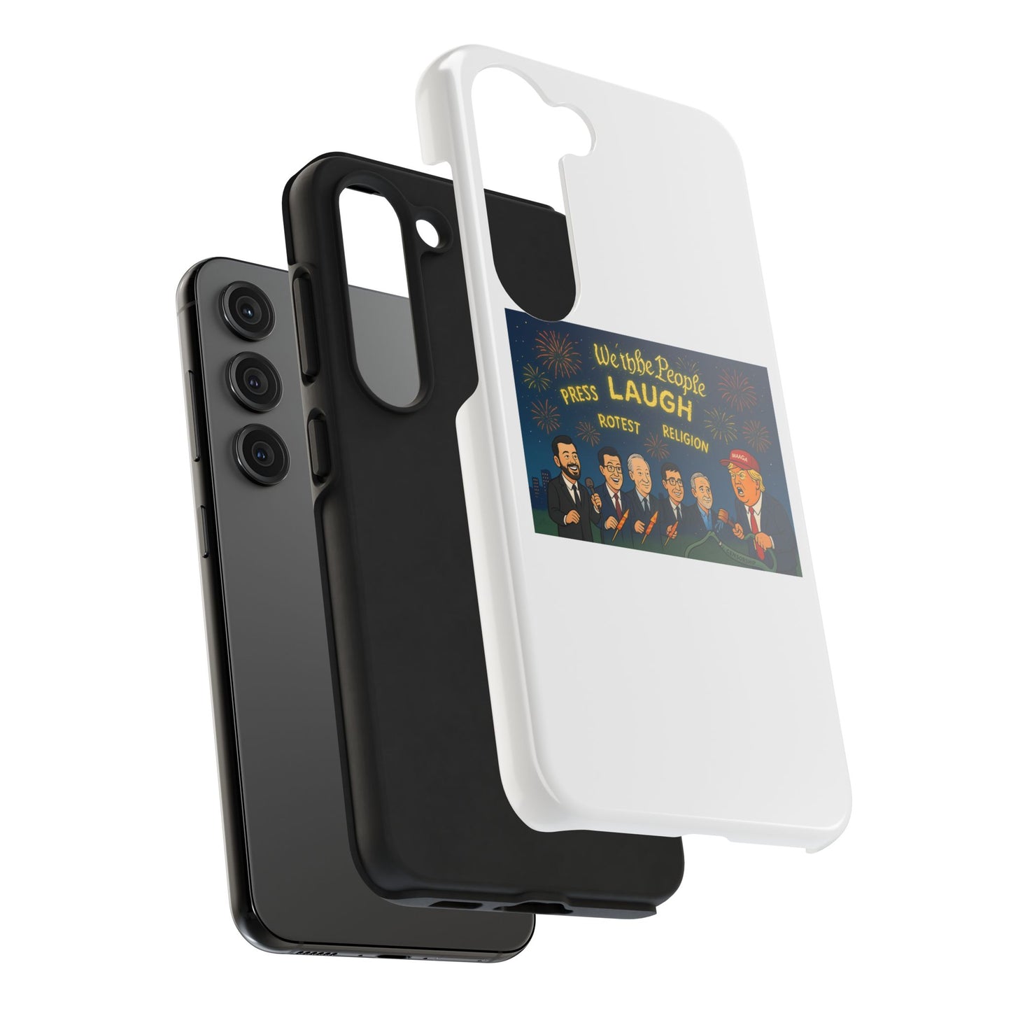 Bold Cancellation Tough Phone Cases, Political Statement Case, Funny Protest Case, Gift for Activists, Unique Phone Cover