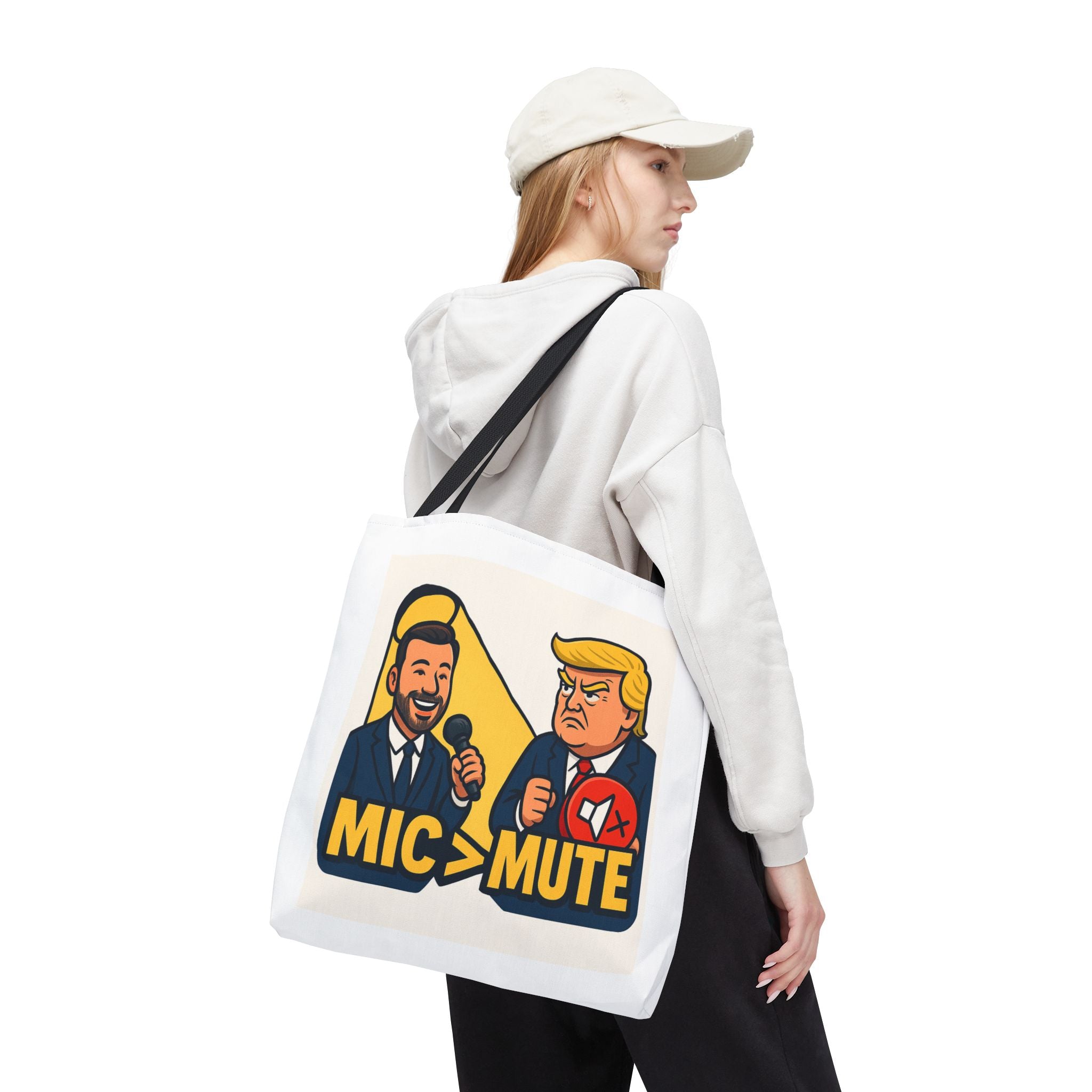 Political Humor Tote Bag, Funny Carryall for Event, Gift for Friends, Election Day Accessory, Eco-Friendly Shopping