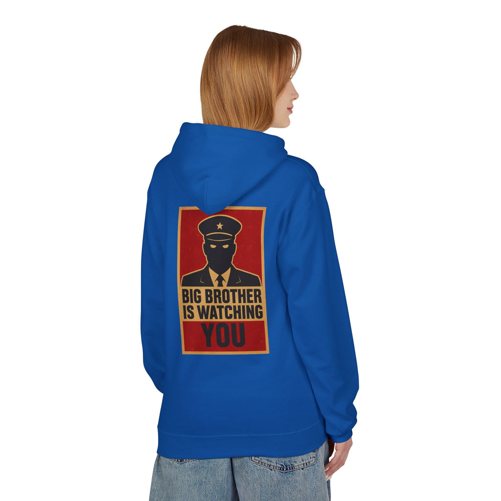 Big Brother Is Watching You Hoodie - Unisex Fleece Sweatshirt, Cozy Gift for Fans of Dystopian Literature, Statement Apparel