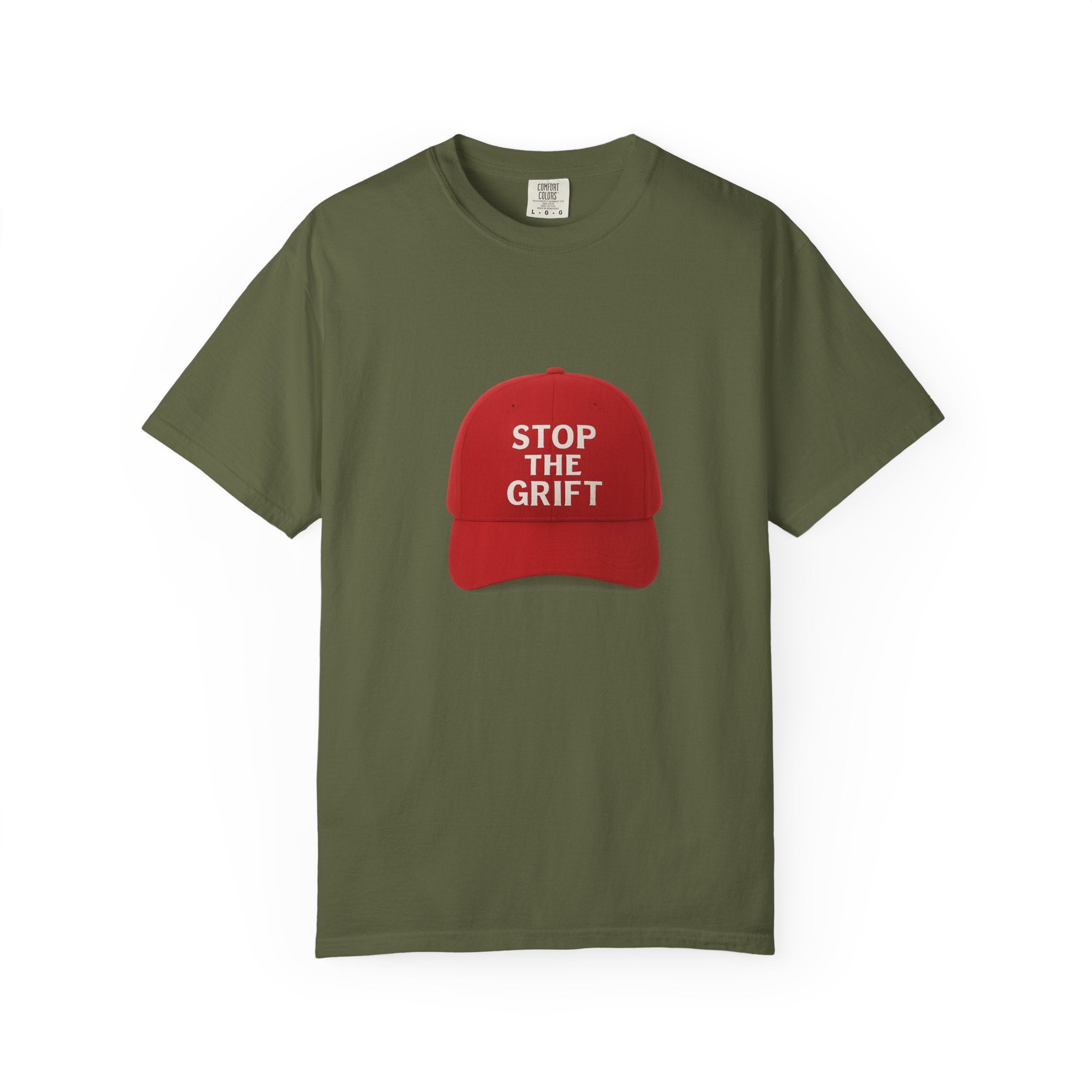 Unisex Garment-Dyed T-shirt with 'STOP THE GRIFT' Design, Casual Tee, Thought-Provoking Shirt, Gift for Activists, Statement Apparel, [...]