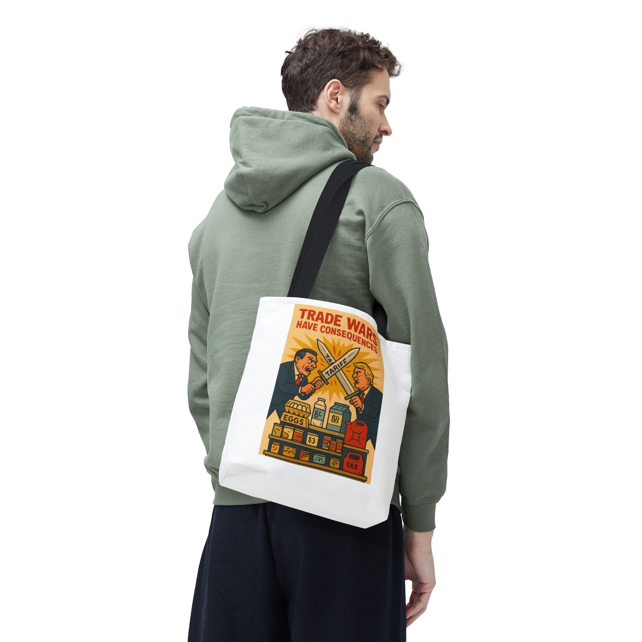 Political Statement Tote Bag, Eco-Friendly Shopper, Gift for Activists, Funny Tote for Events, Vintage Design Carryall