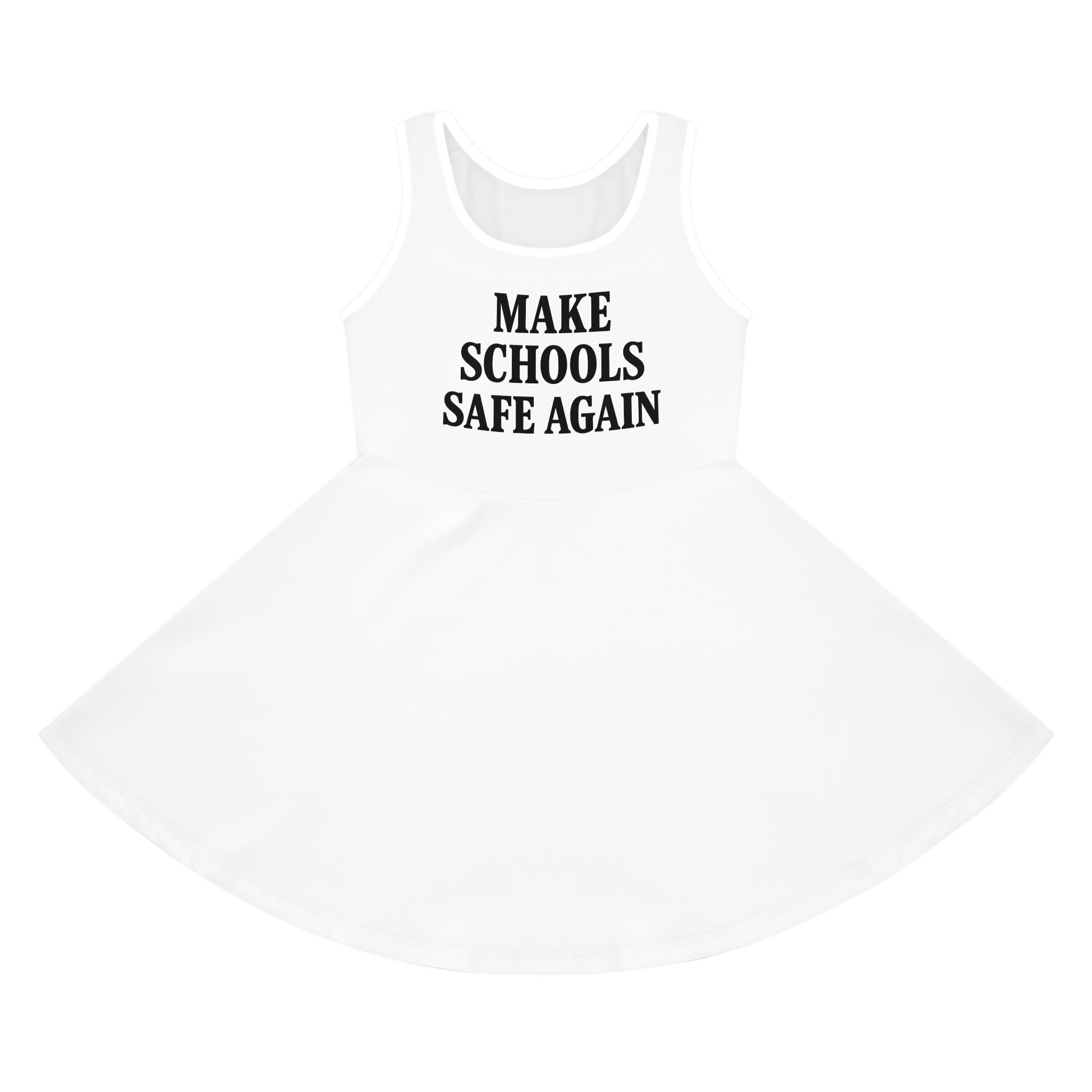 Girls' Political Statement Sundress, Summer Dress, Casual Wear, Protest Dress, Gift for Young Activists, Comfortable Fashion
