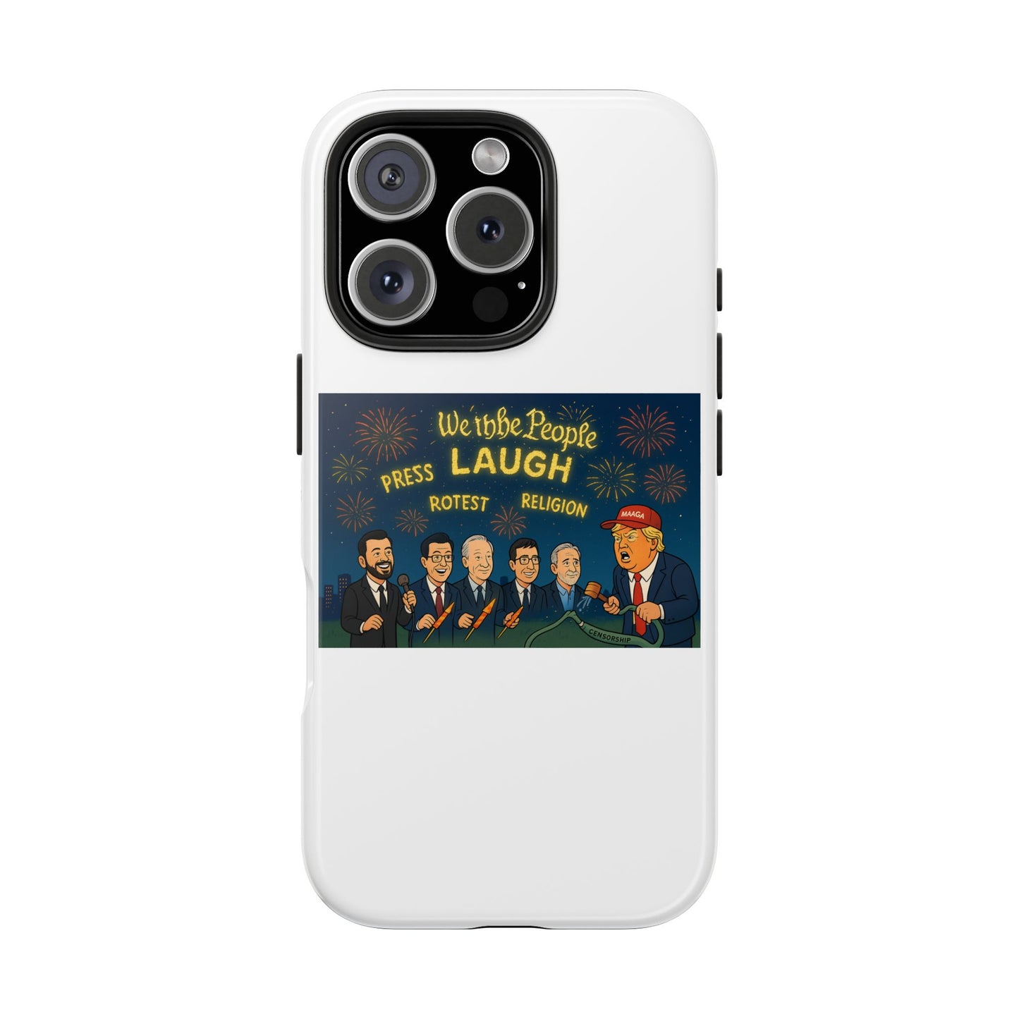 Bold Cancellation Tough Phone Cases, Political Statement Case, Funny Protest Case, Gift for Activists, Unique Phone Cover