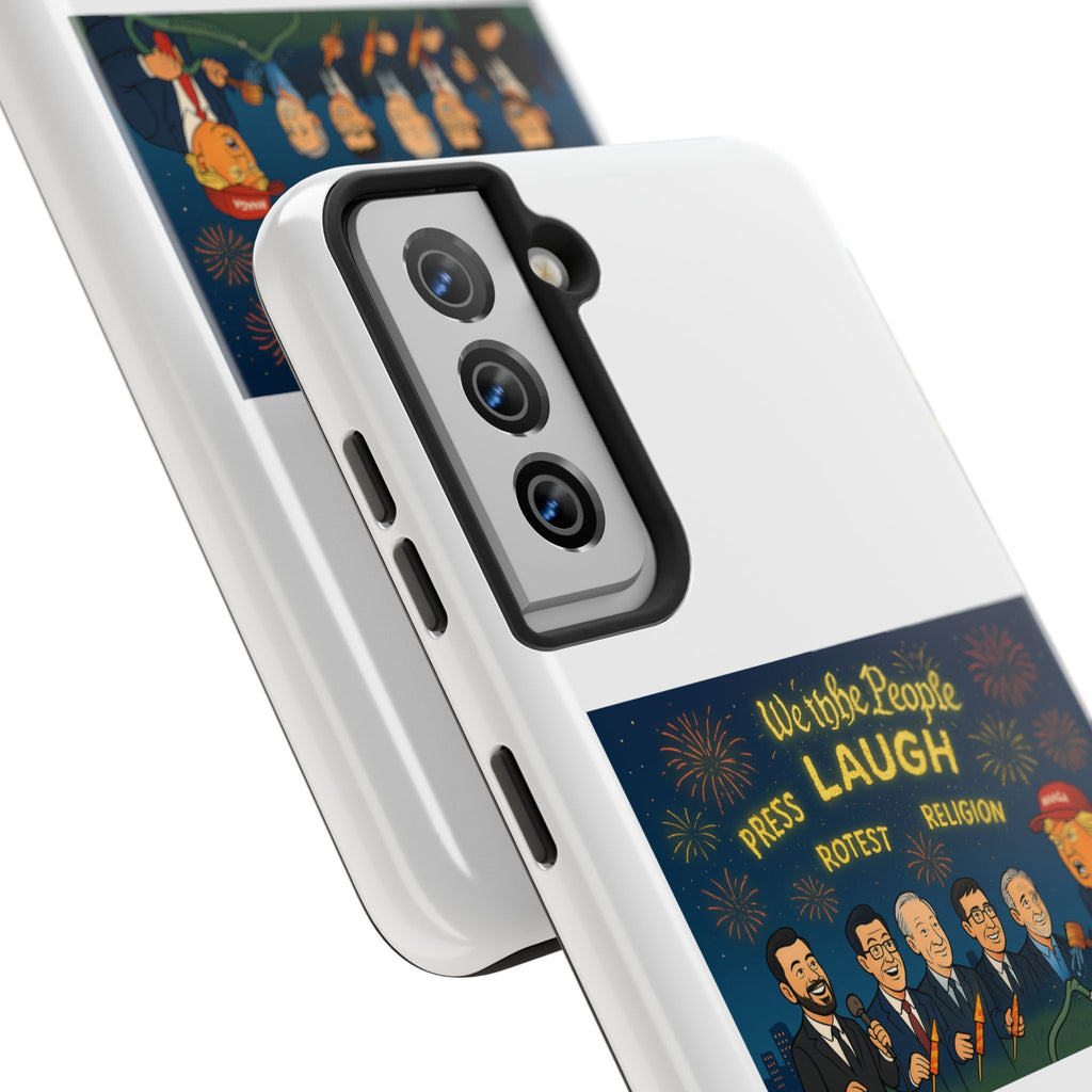 Bold Cancellation Tough Phone Cases, Political Statement Case, Funny Protest Case, Gift for Activists, Unique Phone Cover