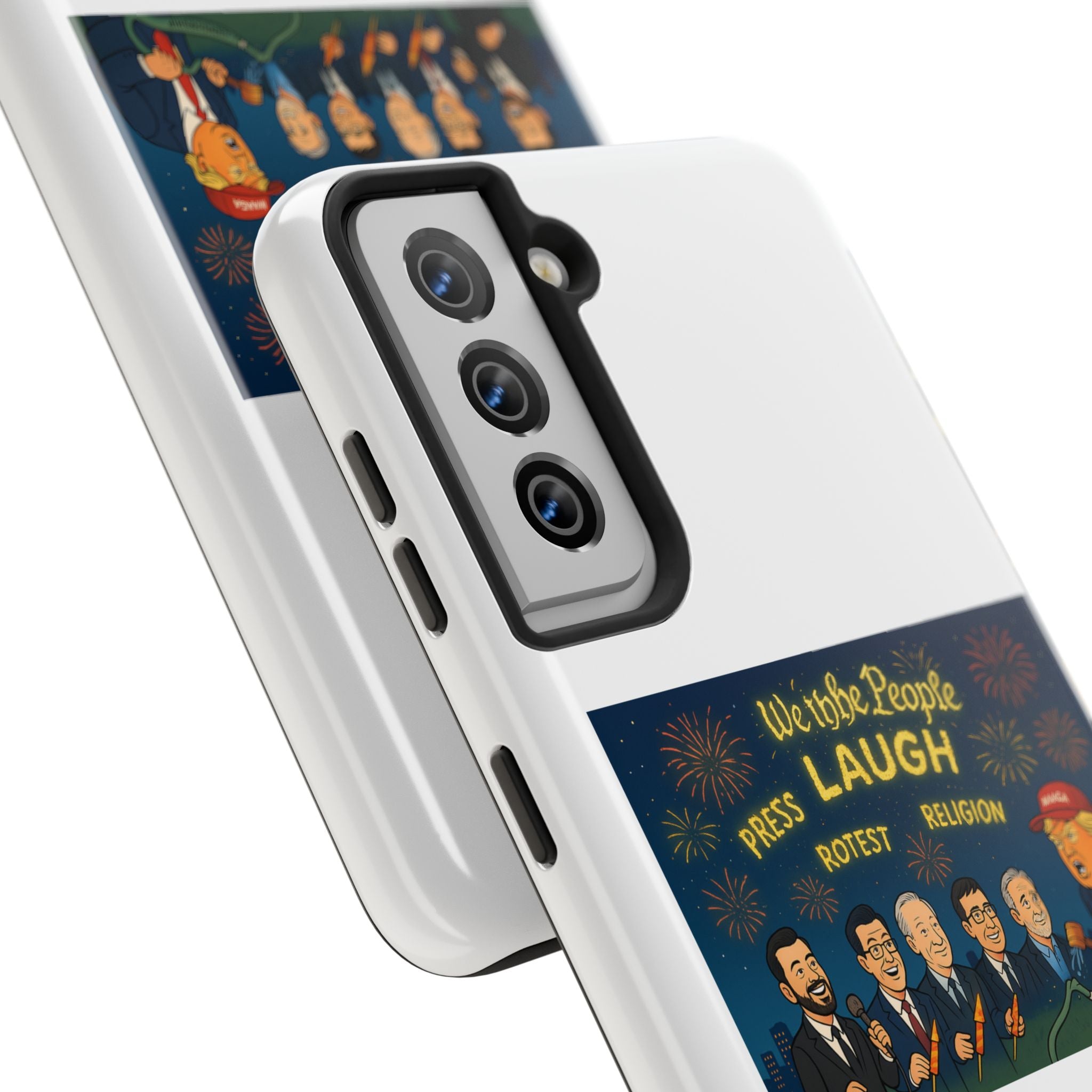 Bold Cancellation Tough Phone Cases, Political Statement Case, Funny Protest Case, Gift for Activists, Unique Phone Cover