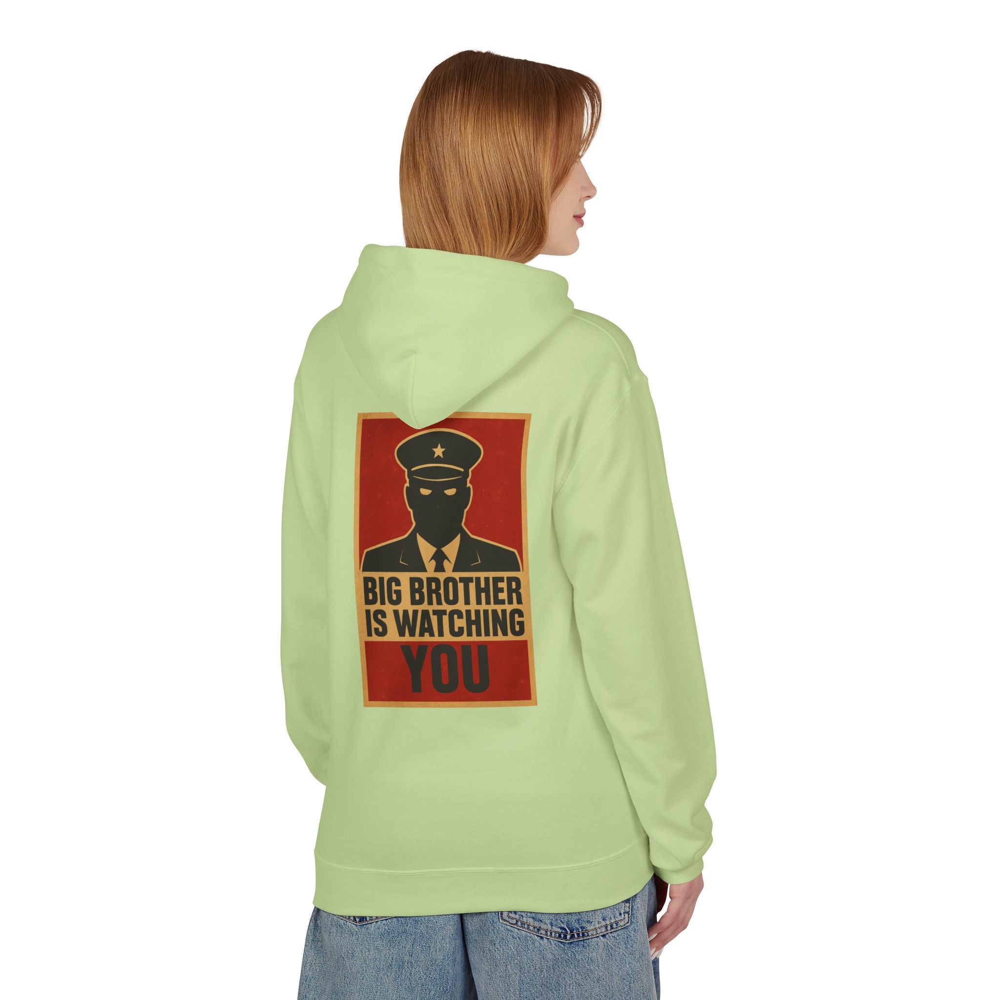 Big Brother Is Watching You Hoodie - Unisex Fleece Sweatshirt, Cozy Gift for Fans of Dystopian Literature, Statement Apparel