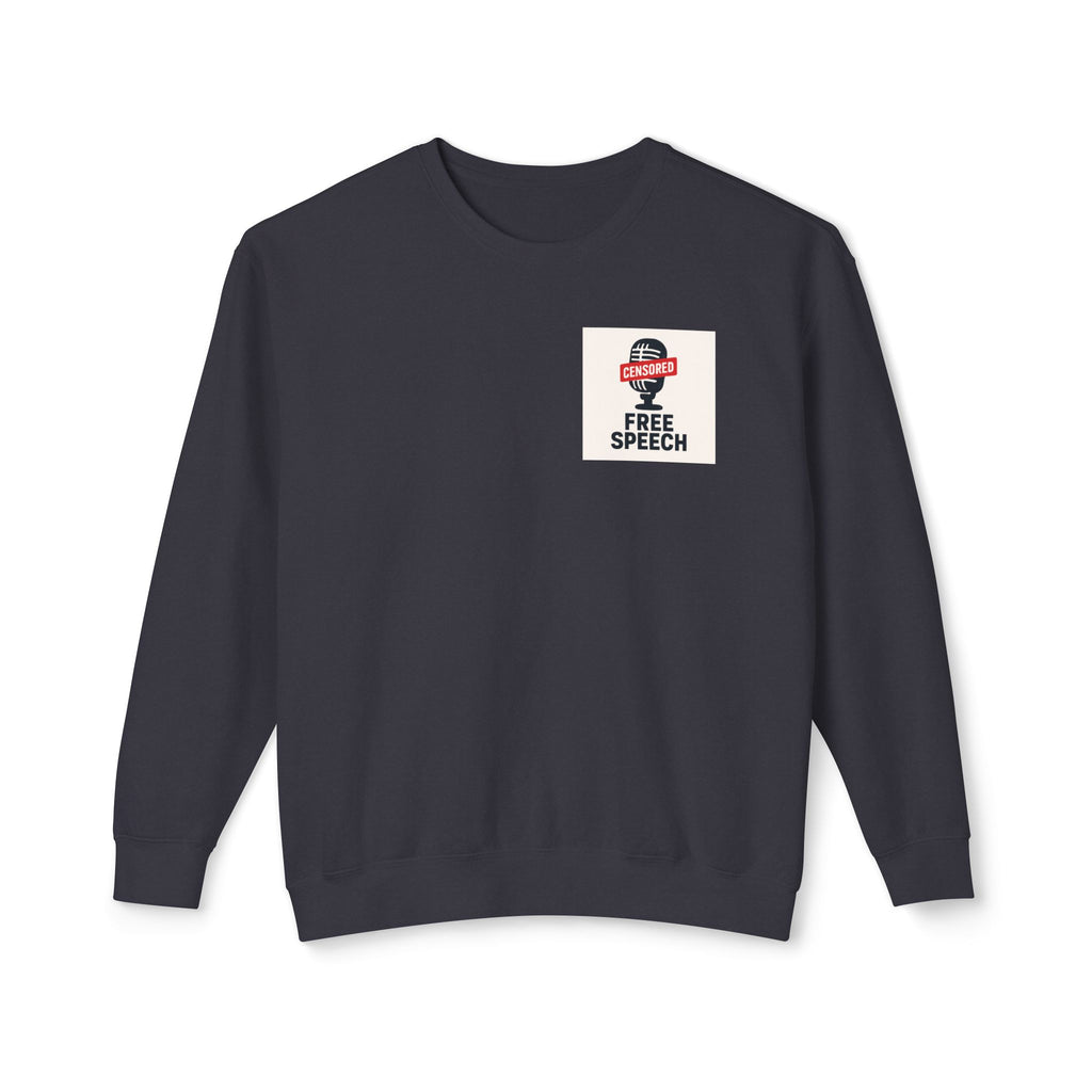 Trump-Inspired Unisex Lightweight Crewneck Sweatshirt, Funny Gift for Dad, Graphic Sweatshirt, Casual Wear, Political Apparel