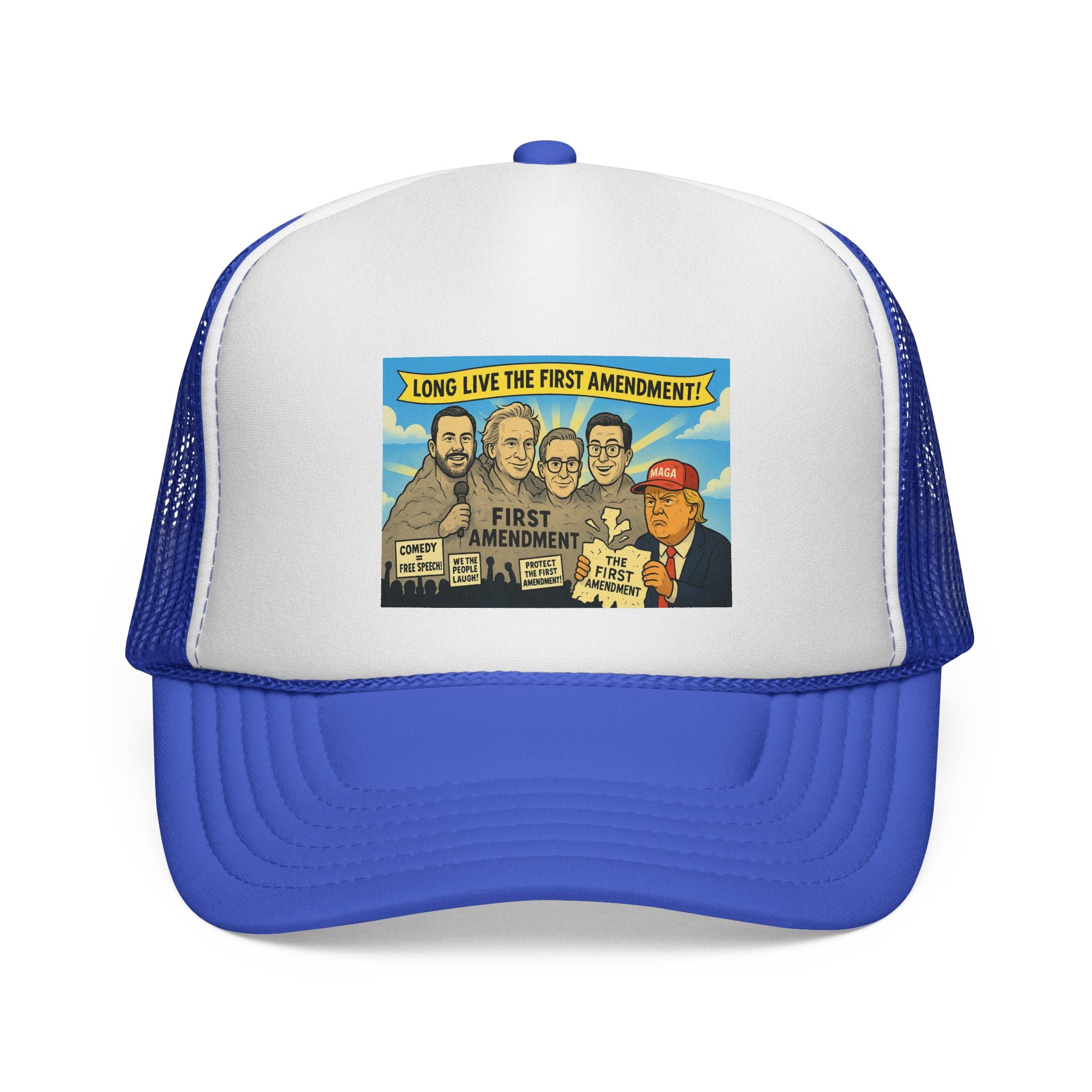 First Amendment Trucker Cap – Fun, Vintage Style Hat for Freedom Lovers, Patriotic Gift, Outdoor Adventures, Unique Conversation Starter