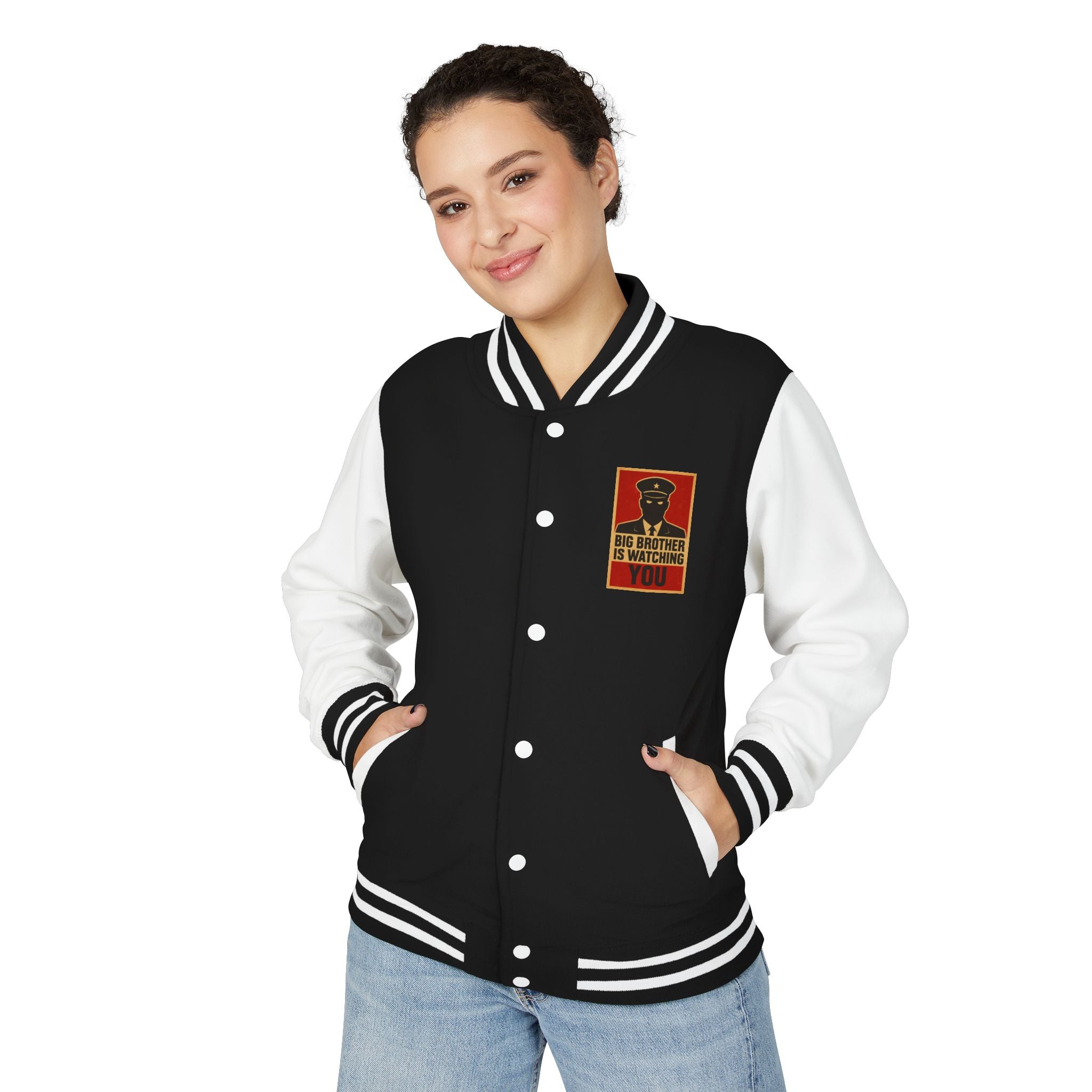 Unisex Heavyweight Letterman Jacket: Retro Style, Cozy Layer, Perfect for Game Day, Gift for Sports Fans, Streetwear Essentials
