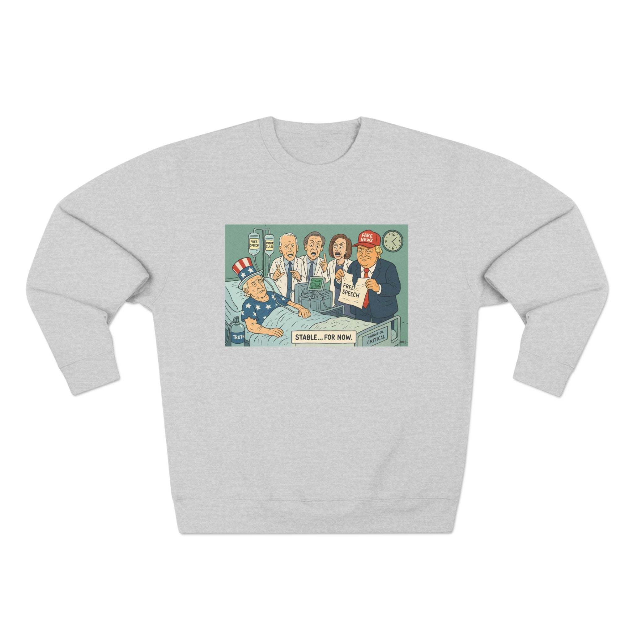 Vintage Humor Crewneck Sweatshirt | Funny Gift for Dads, Graphic Sweater for Family Gatherings, Casual Wear, Birthday Present