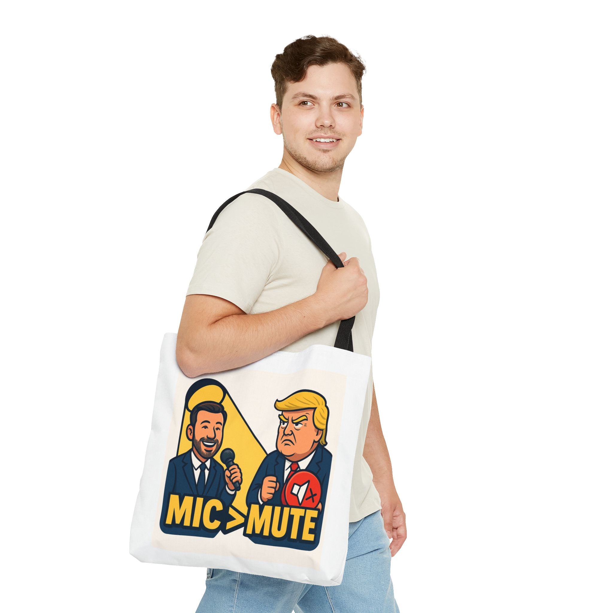 Political Humor Tote Bag, Funny Carryall for Event, Gift for Friends, Election Day Accessory, Eco-Friendly Shopping