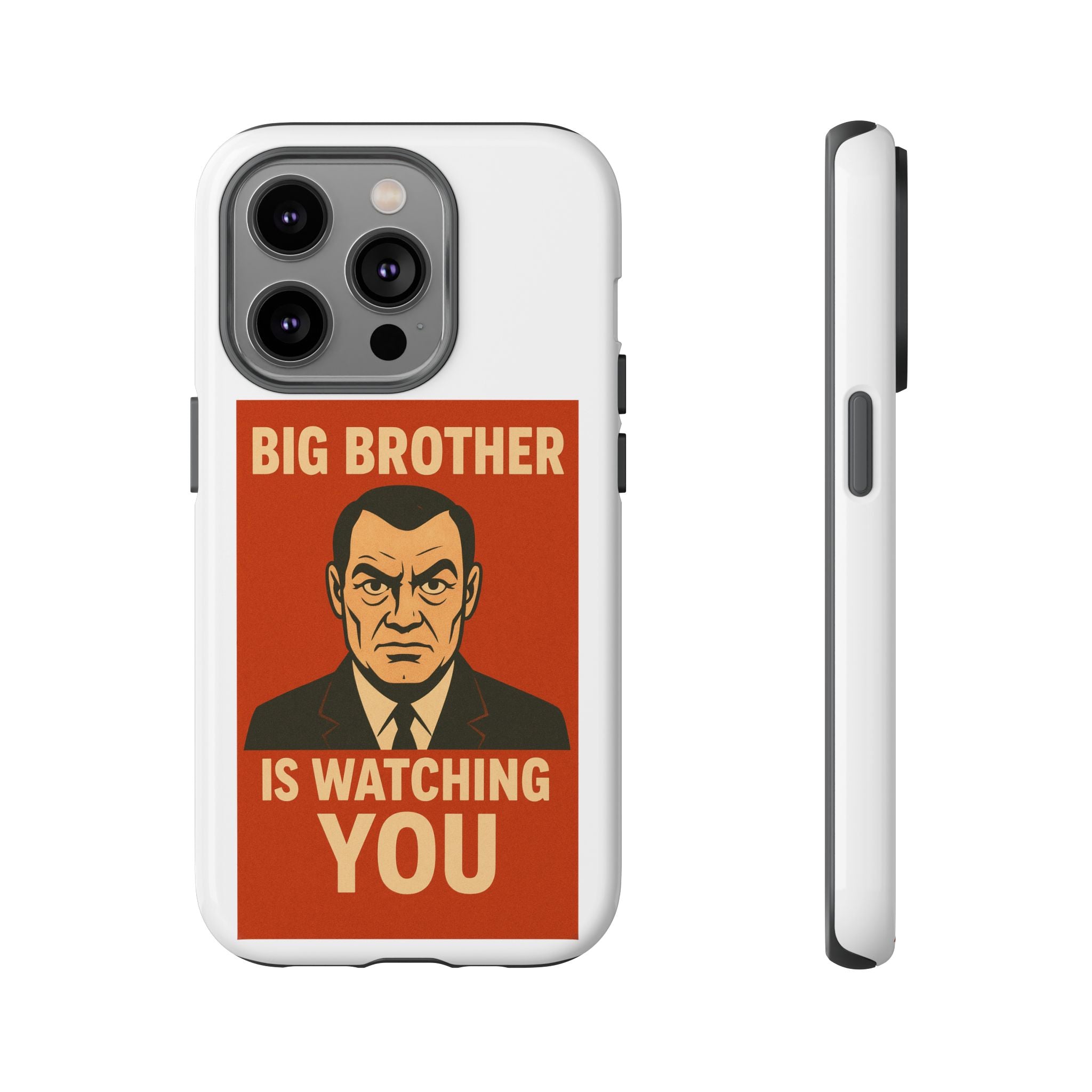 Phone Case - Big Brother Is Watching You, Vintage Style Case, Pop Culture Accessory, Unique Gift for Him or Her, Halloween Decor