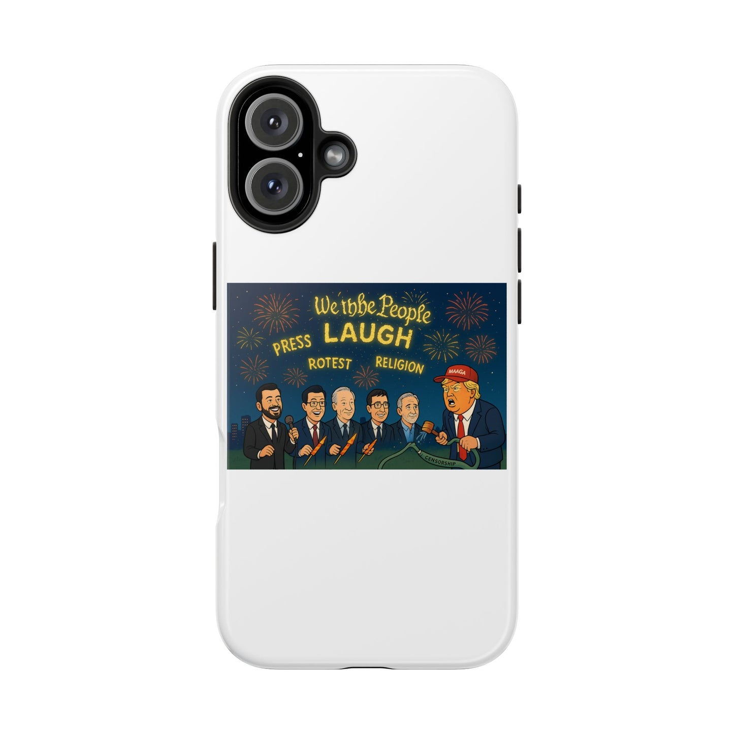 Bold Cancellation Tough Phone Cases, Political Statement Case, Funny Protest Case, Gift for Activists, Unique Phone Cover
