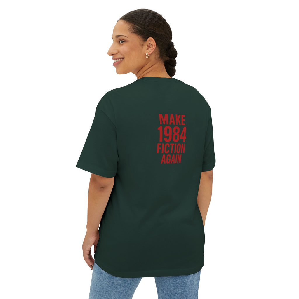 Unisex Oversized Boxy Tee - Fake News Veteran Tee, Casual Graphic T-Shirt, Streetwear, Gift for Friends, Unique Statement Shirt
