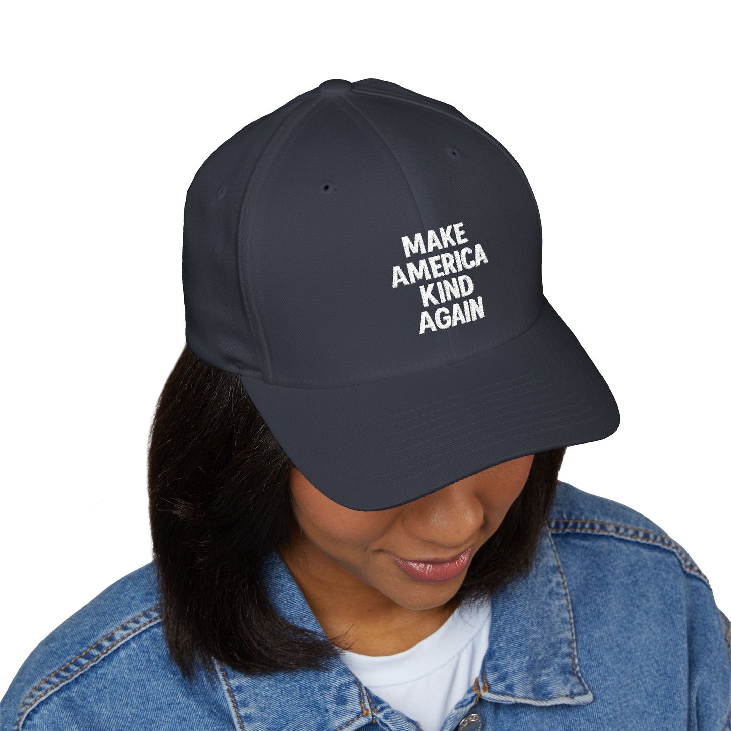 Embroidered Cap, Make America Kind Again Hat, Casual Summer Accessory, Gift for Friends, Adjustable Baseball Cap