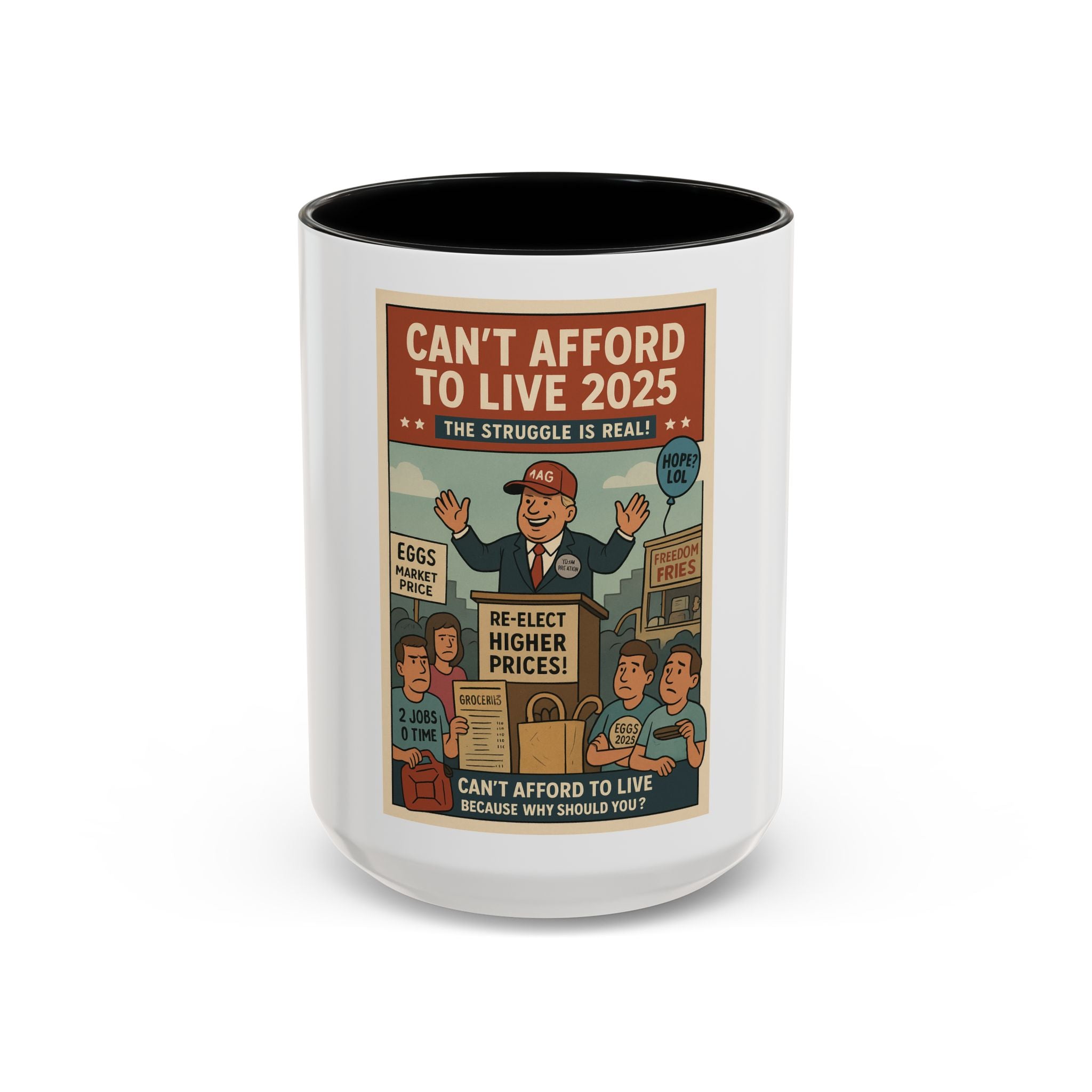 Retro-Inspired Accent Coffee Mug, Funny Gift for Coffee Lovers, Unique Kitchen Decor, Humorous Mug for 2025, Perfect for Birthdays & [...]