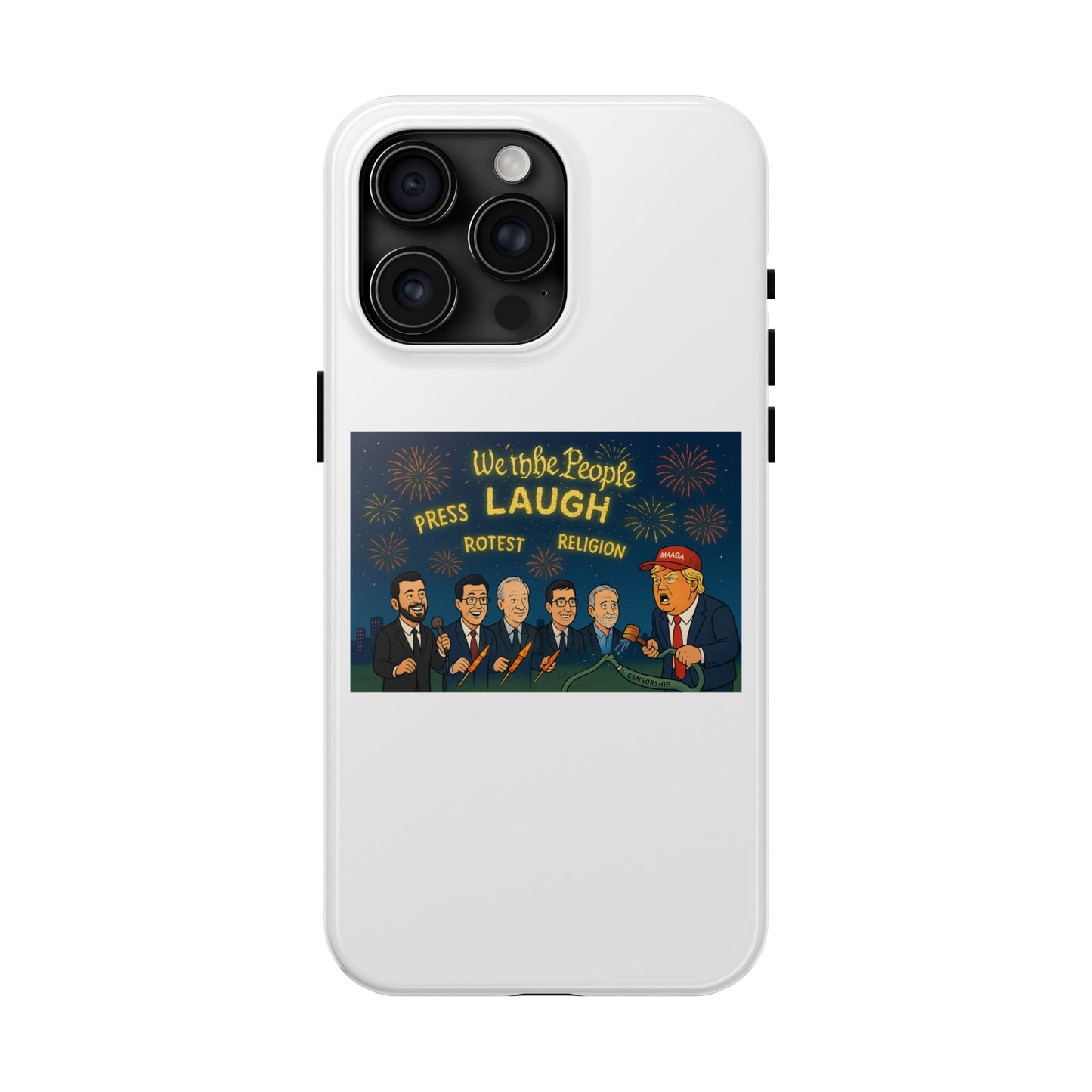 Bold Cancellation Tough Phone Cases, Political Statement Case, Funny Protest Case, Gift for Activists, Unique Phone Cover