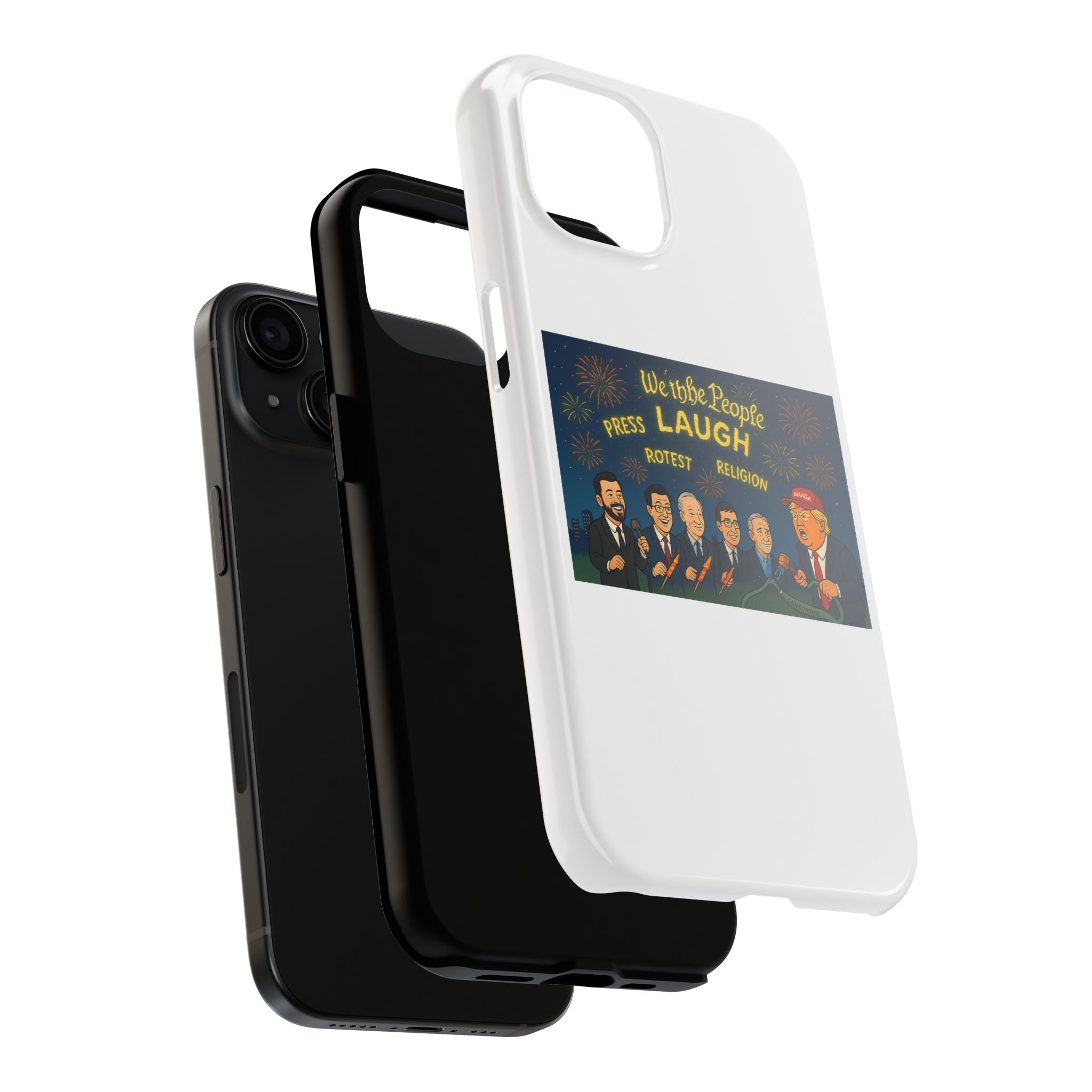 Bold Cancellation Tough Phone Cases, Political Statement Case, Funny Protest Case, Gift for Activists, Unique Phone Cover