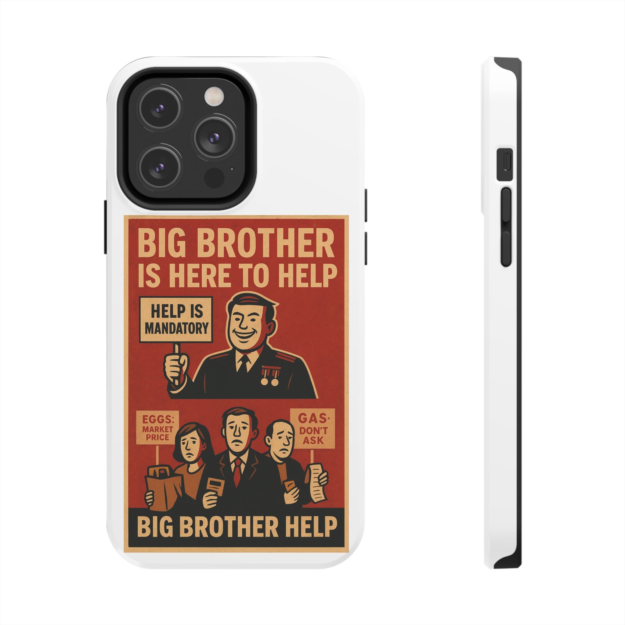 Vintage Big Brother Phone Case, Tough Phone Cases, Retro Tech Accessories, Gift for Sibling, Geeky Gifts, Quirky Phone Cover