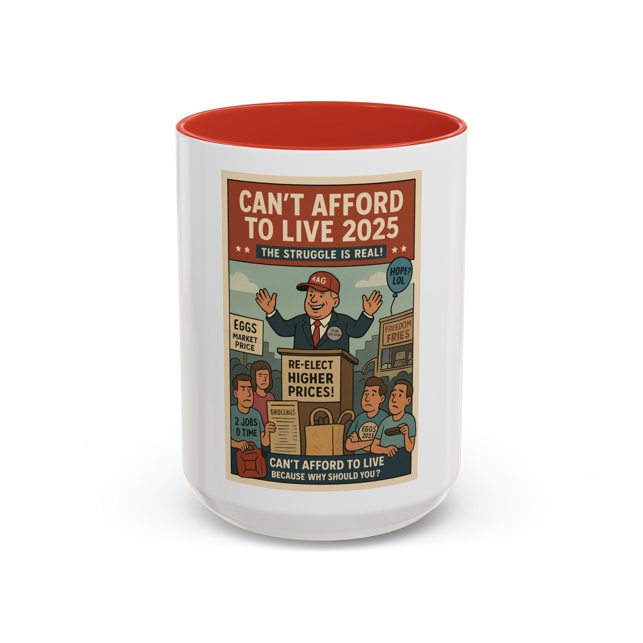 Retro-Inspired Accent Coffee Mug, Funny Gift for Coffee Lovers, Unique Kitchen Decor, Humorous Mug for 2025, Perfect for Birthdays & [...]