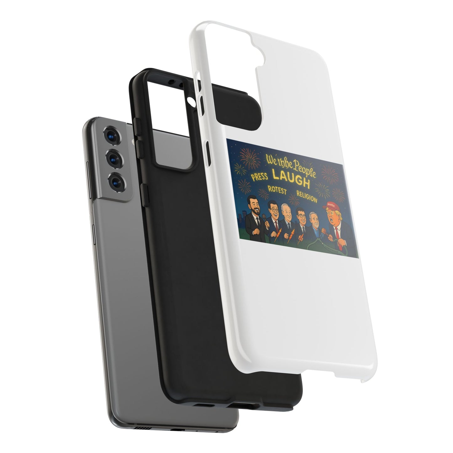 Bold Cancellation Tough Phone Cases, Political Statement Case, Funny Protest Case, Gift for Activists, Unique Phone Cover