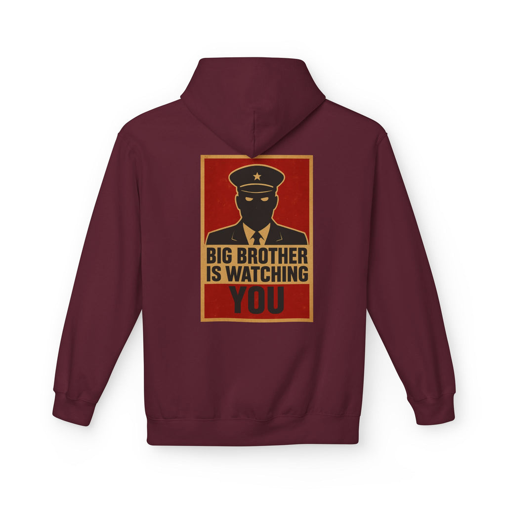 Big Brother Is Watching You Hoodie - Unisex Fleece Sweatshirt, Cozy Gift for Fans of Dystopian Literature, Statement Apparel