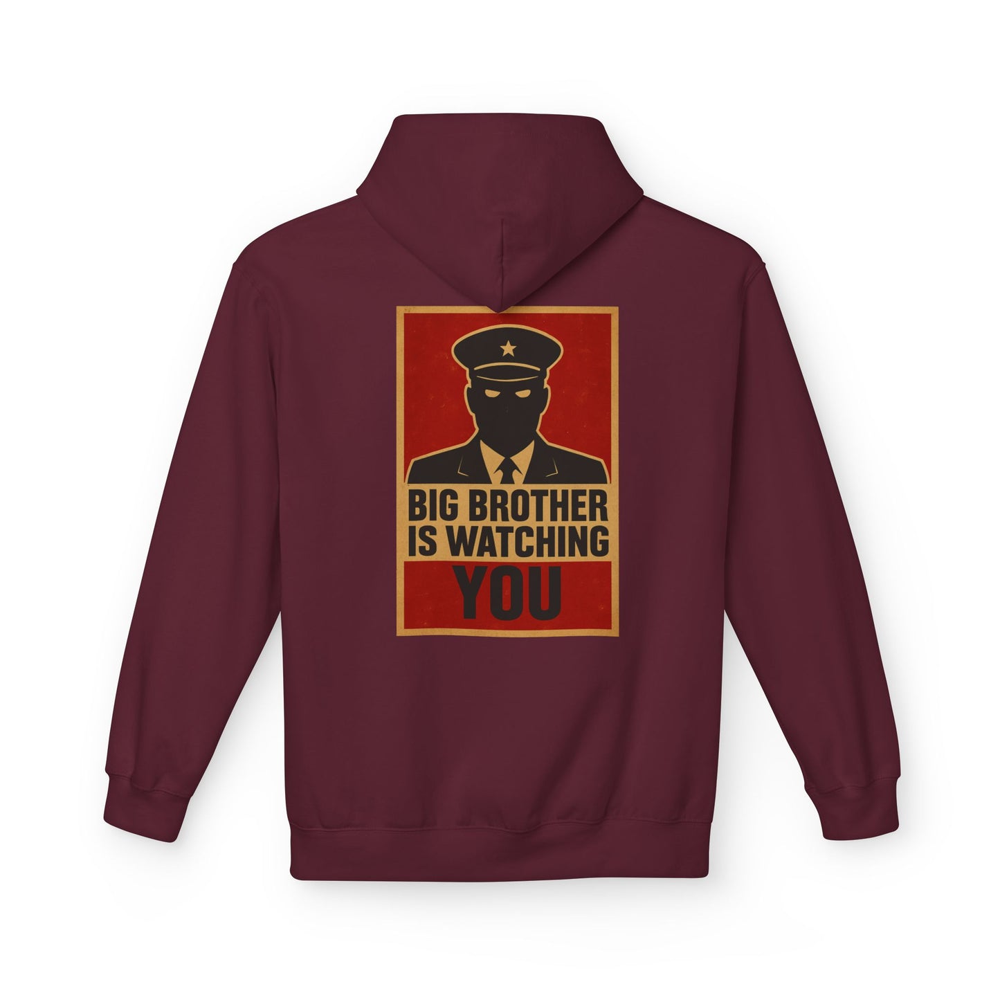 Big Brother Is Watching You Hoodie - Unisex Fleece Sweatshirt, Cozy Gift for Fans of Dystopian Literature, Statement Apparel