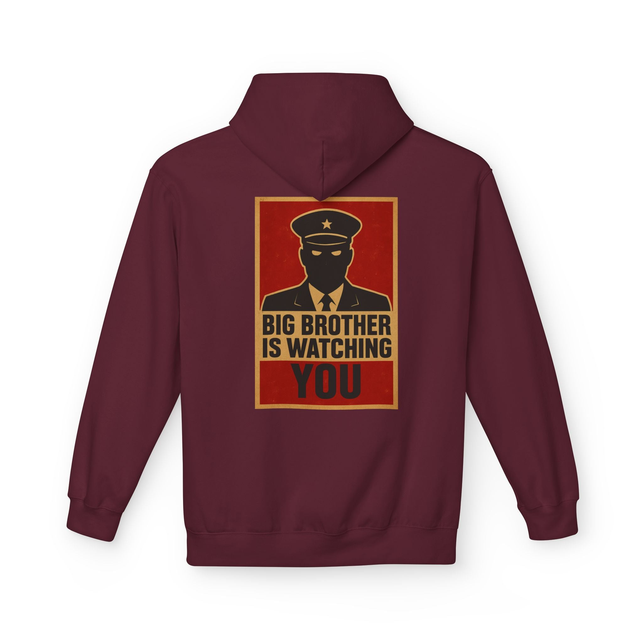 Big Brother Is Watching You Hoodie - Unisex Fleece Sweatshirt, Cozy Gift for Fans of Dystopian Literature, Statement Apparel