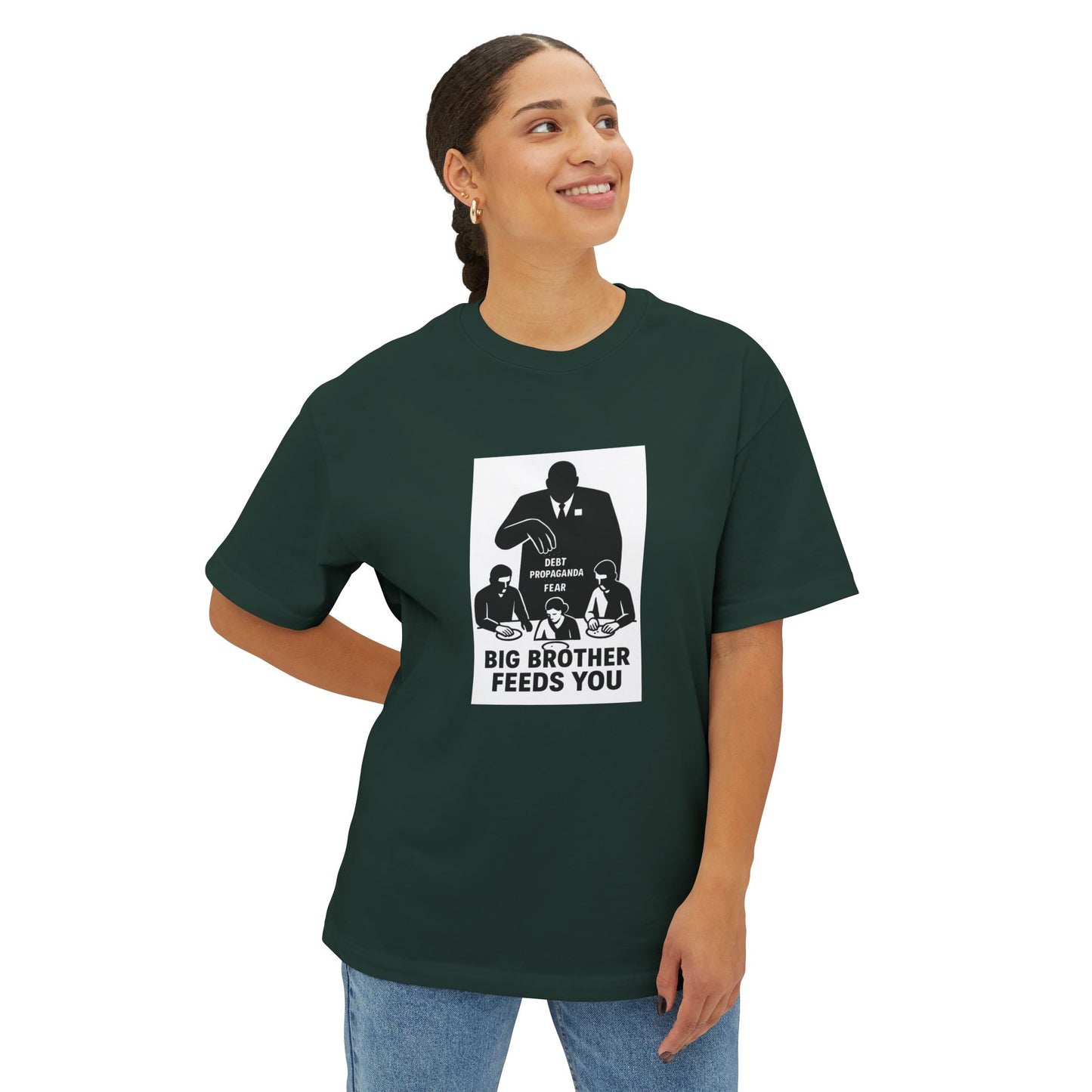Unisex Oversized Boxy Tee - Fake News Veteran Tee, Casual Graphic T-Shirt, Streetwear, Gift for Friends, Unique Statement Shirt