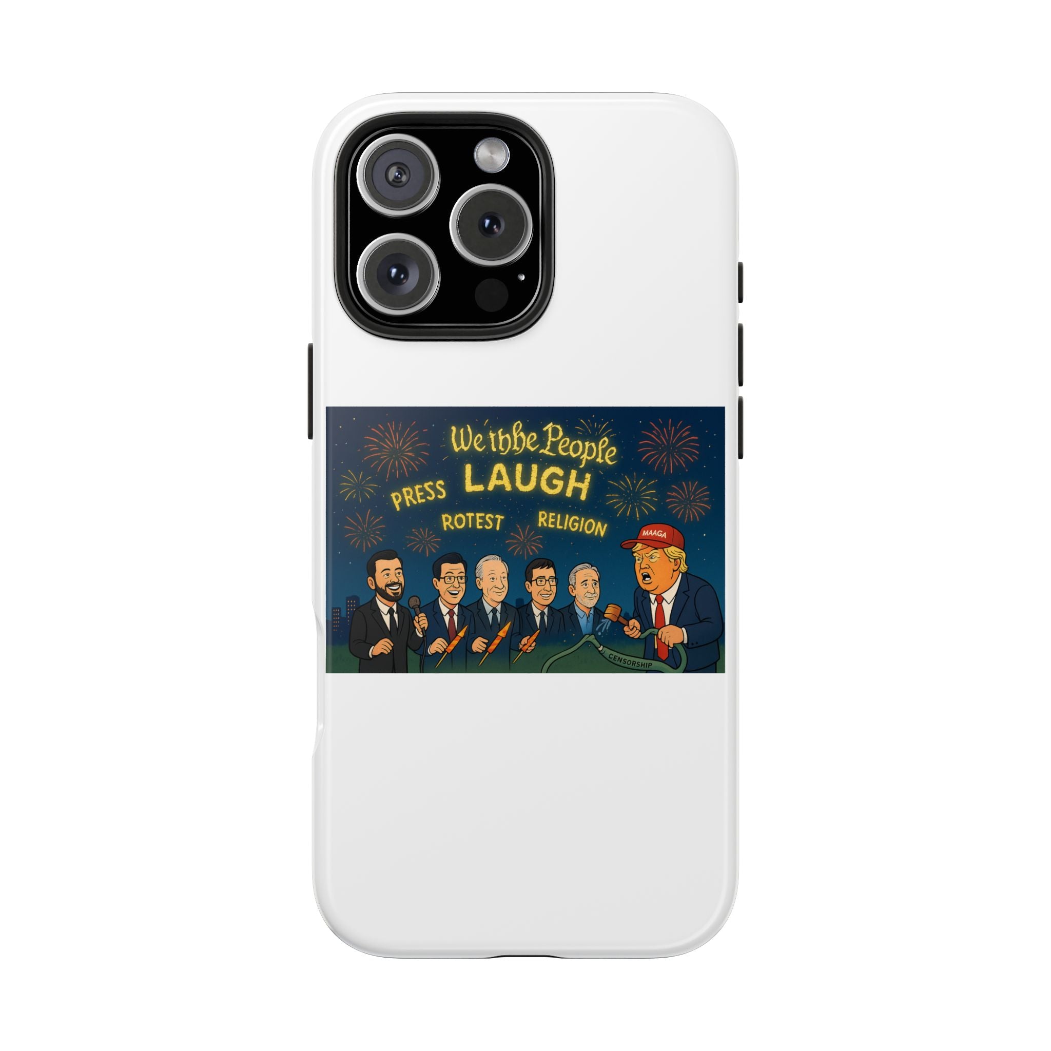 Bold Cancellation Tough Phone Cases, Political Statement Case, Funny Protest Case, Gift for Activists, Unique Phone Cover