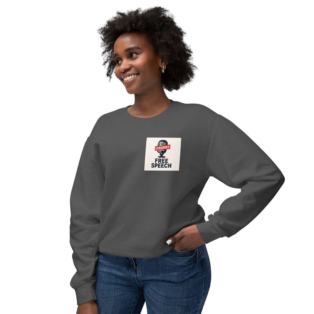 Trump-Inspired Unisex Lightweight Crewneck Sweatshirt, Funny Gift for Dad, Graphic Sweatshirt, Casual Wear, Political Apparel