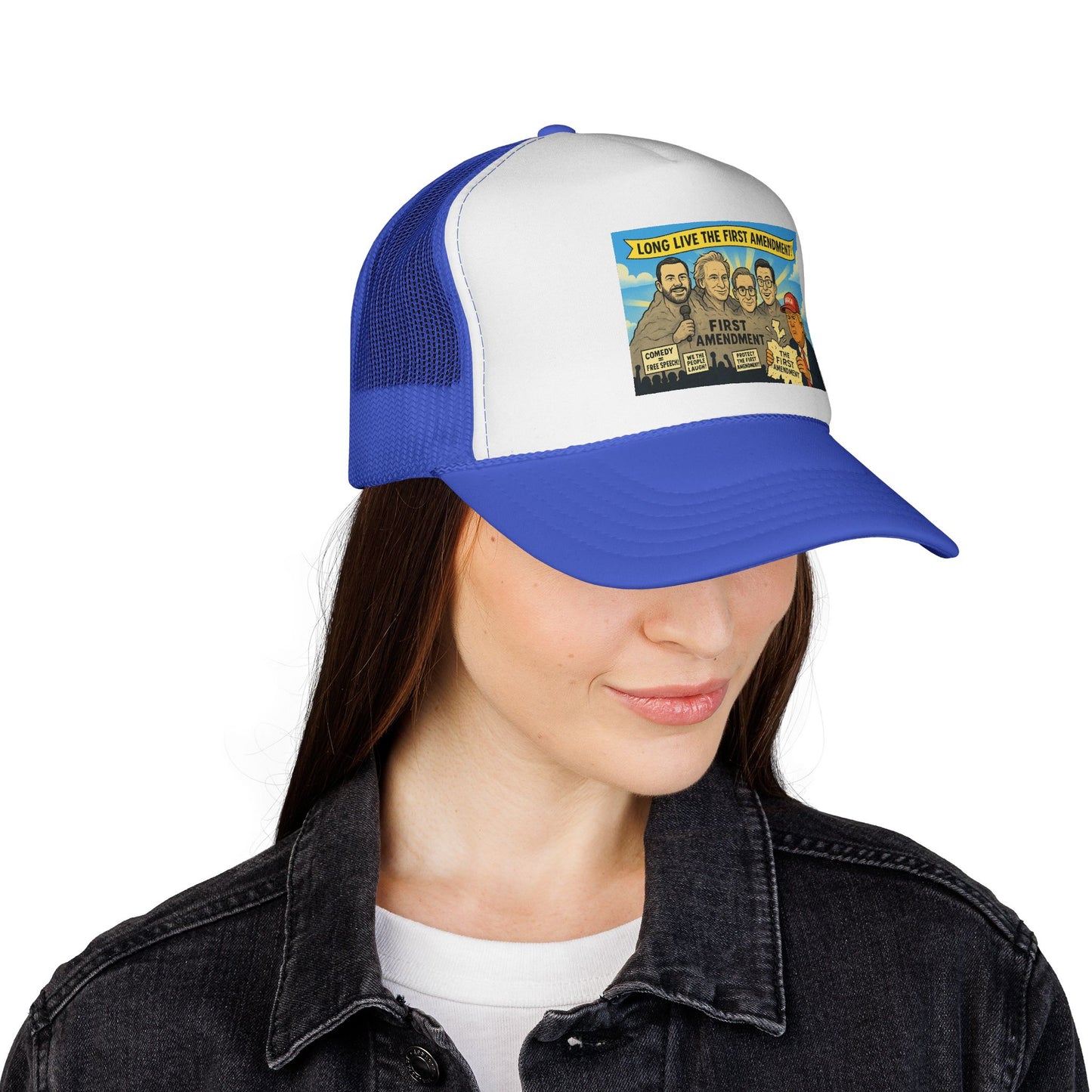 First Amendment Trucker Cap – Fun, Vintage Style Hat for Freedom Lovers, Patriotic Gift, Outdoor Adventures, Unique Conversation Starter