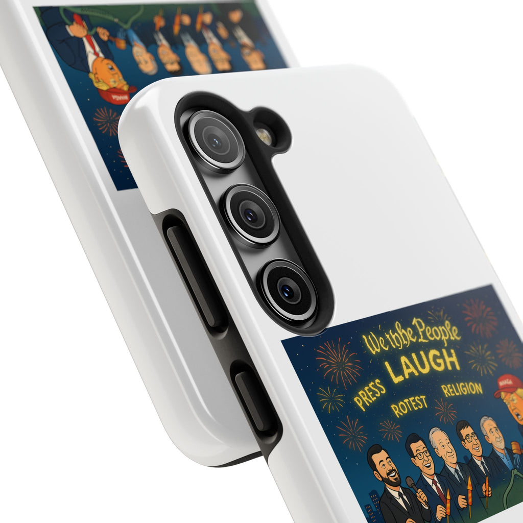 Bold Cancellation Tough Phone Cases, Political Statement Case, Funny Protest Case, Gift for Activists, Unique Phone Cover