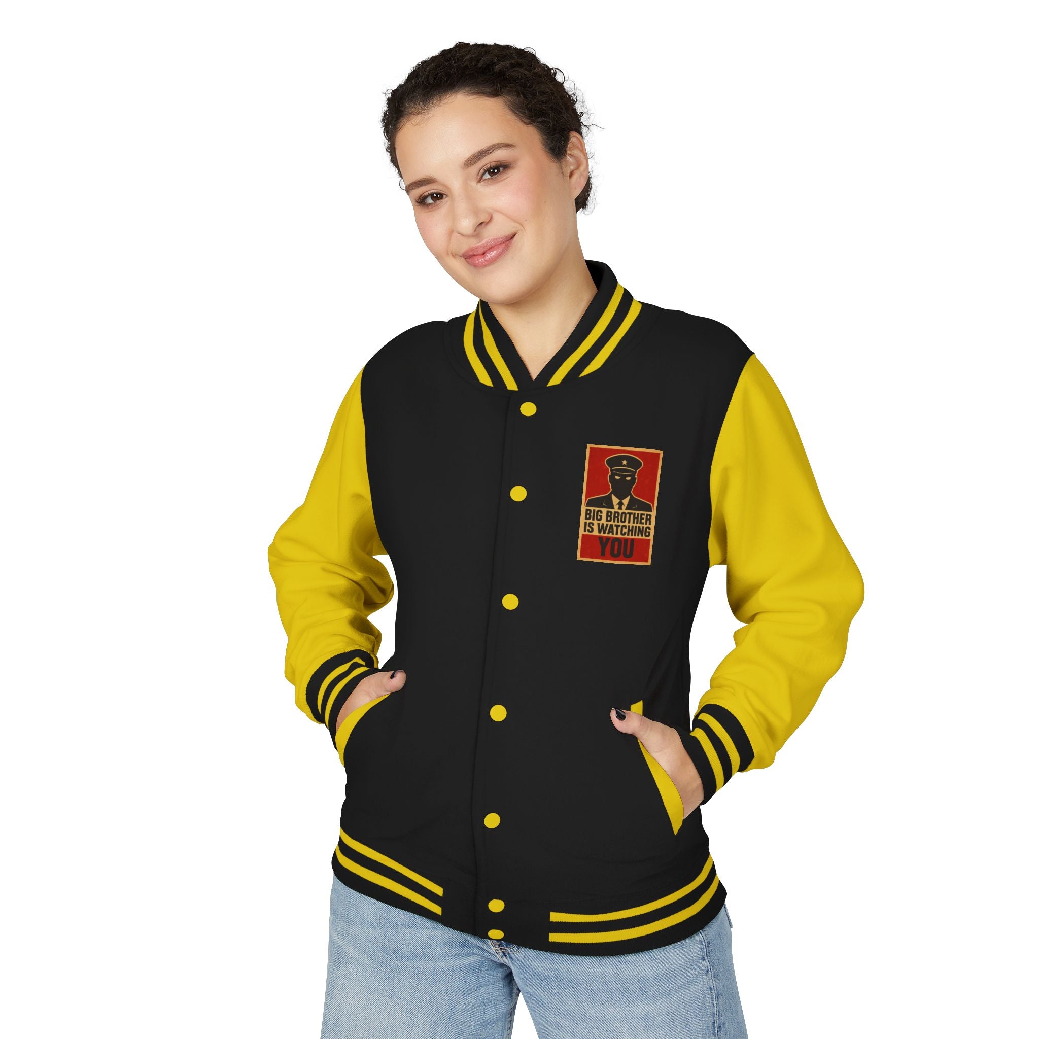 Unisex Heavyweight Letterman Jacket: Retro Style, Cozy Layer, Perfect for Game Day, Gift for Sports Fans, Streetwear Essentials