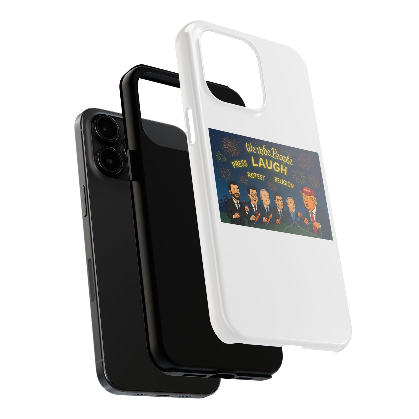 Bold Cancellation Tough Phone Cases, Political Statement Case, Funny Protest Case, Gift for Activists, Unique Phone Cover