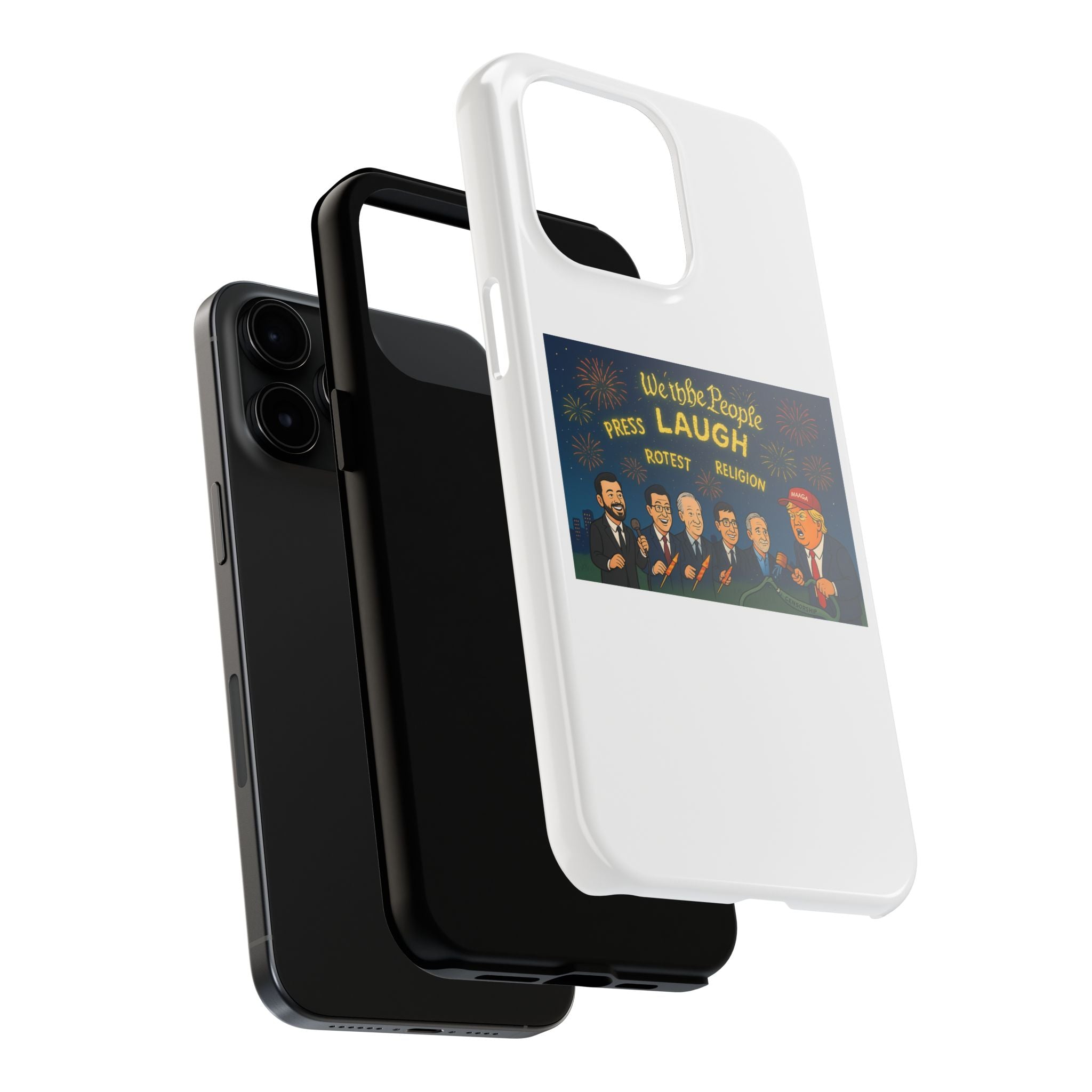 Bold Cancellation Tough Phone Cases, Political Statement Case, Funny Protest Case, Gift for Activists, Unique Phone Cover