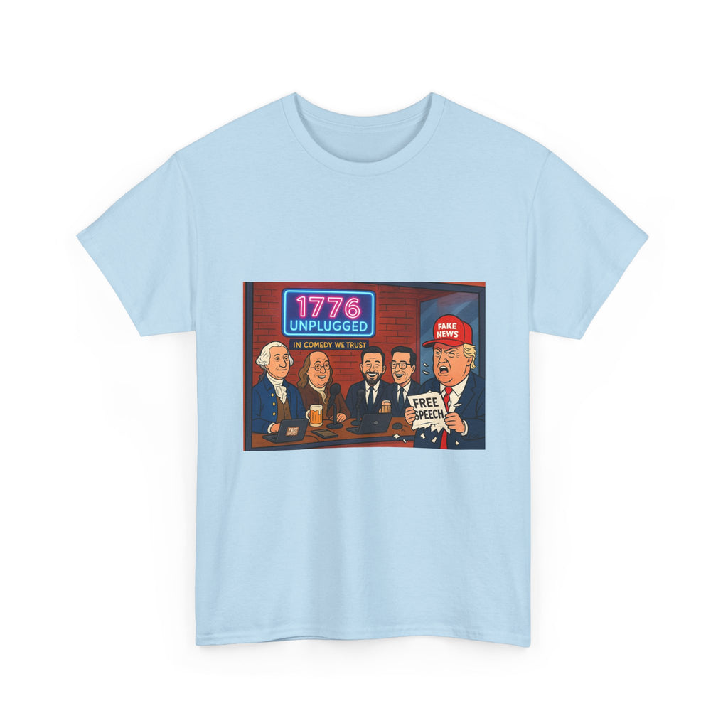 Unisex Political Humor Tee, 1776 Unplugged Graphic Shirt for Freedom Lovers, Fun Gift for Birthdays, Casual Wear, Election Season