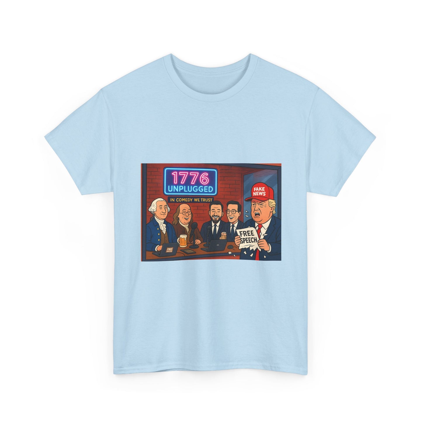 Unisex Political Humor Tee, 1776 Unplugged Graphic Shirt for Freedom Lovers, Fun Gift for Birthdays, Casual Wear, Election Season