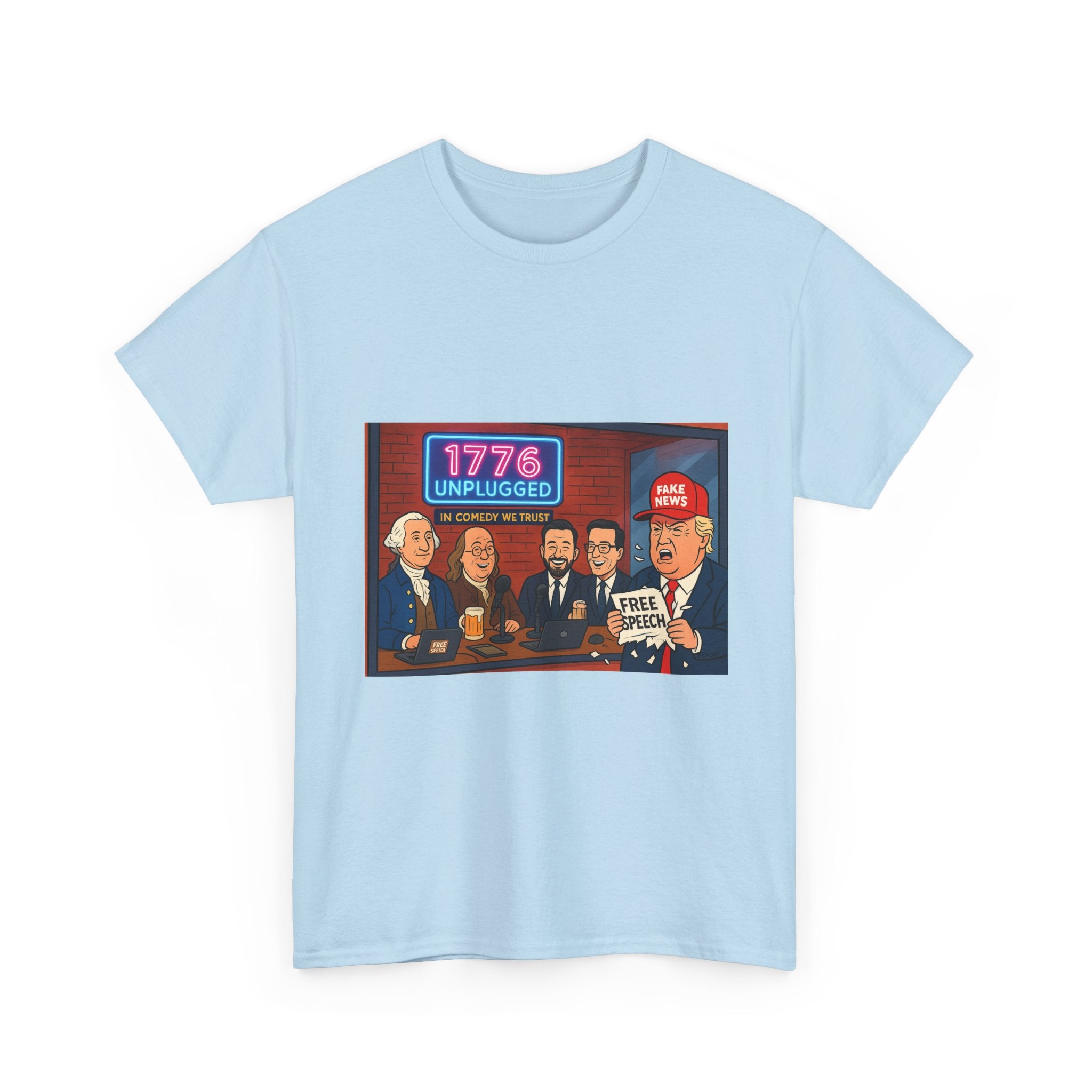 Unisex Political Humor Tee, 1776 Unplugged Graphic Shirt for Freedom Lovers, Fun Gift for Birthdays, Casual Wear, Election Season