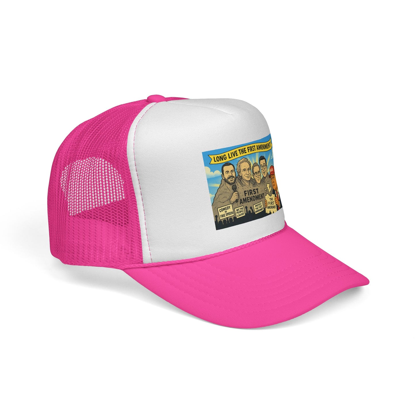 First Amendment Trucker Cap – Fun, Vintage Style Hat for Freedom Lovers, Patriotic Gift, Outdoor Adventures, Unique Conversation Starter