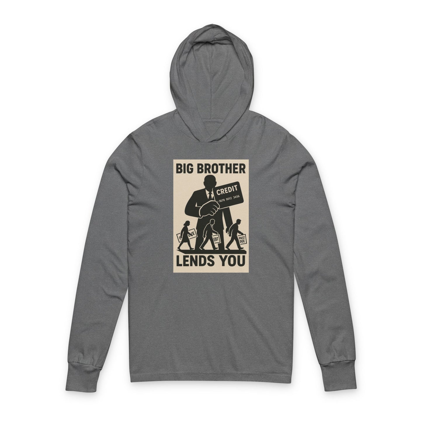 Big Brother Unisex Hooded Long Sleeve Tee, Casual Hooded Shirt, Unisex Hoodie Gift, Comfortable Everyday Wear, Ideal for Any Season