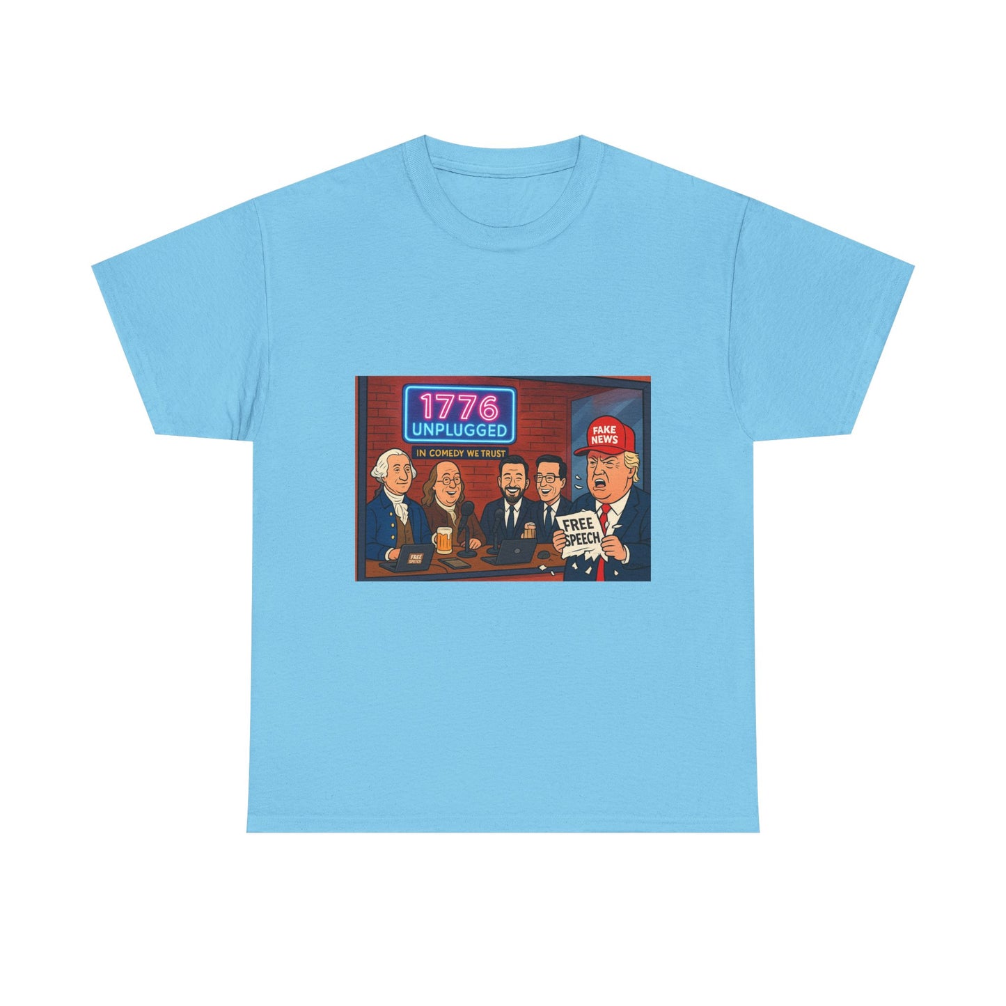 Unisex Political Humor Tee, 1776 Unplugged Graphic Shirt for Freedom Lovers, Fun Gift for Birthdays, Casual Wear, Election Season