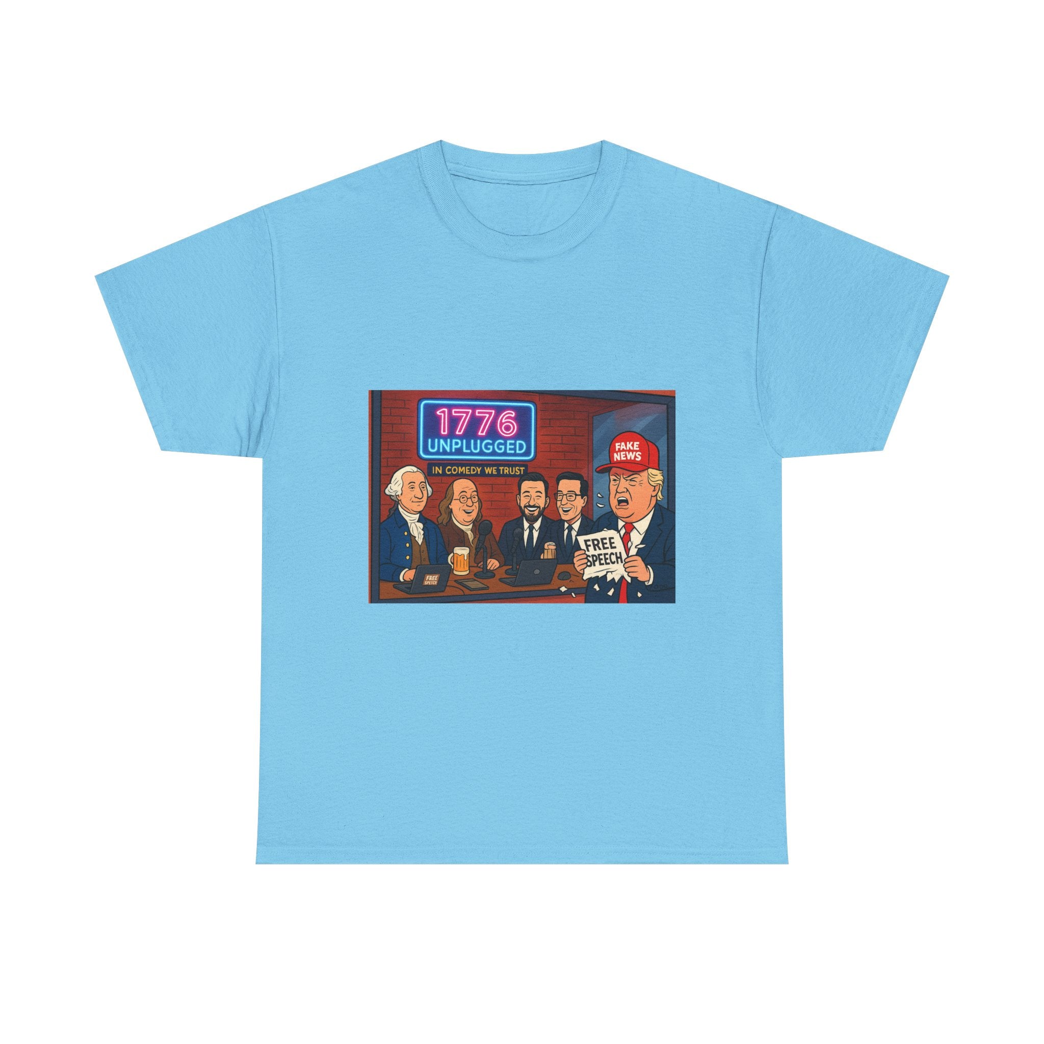 Unisex Political Humor Tee, 1776 Unplugged Graphic Shirt for Freedom Lovers, Fun Gift for Birthdays, Casual Wear, Election Season
